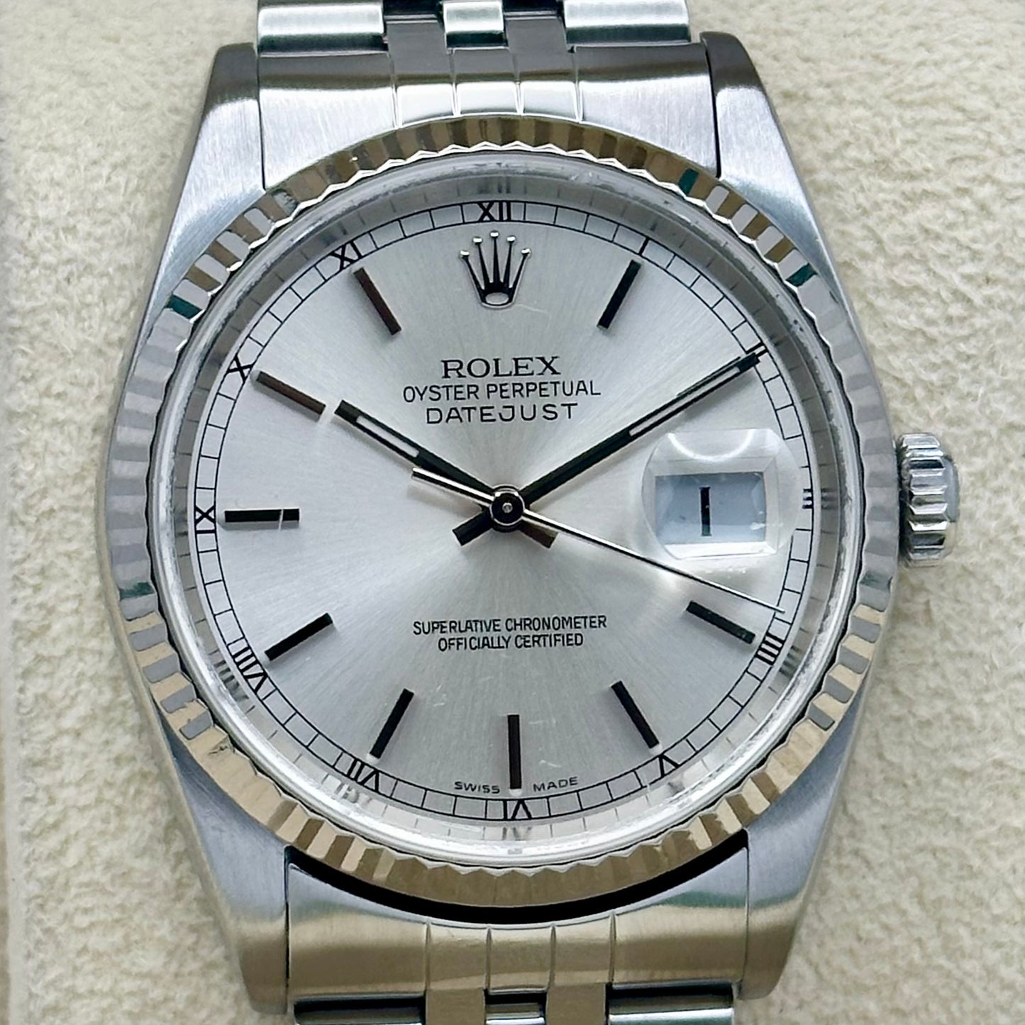 (ON HOLD) Datejust 36 Silver Sunburst Dial Ref 16234 2000