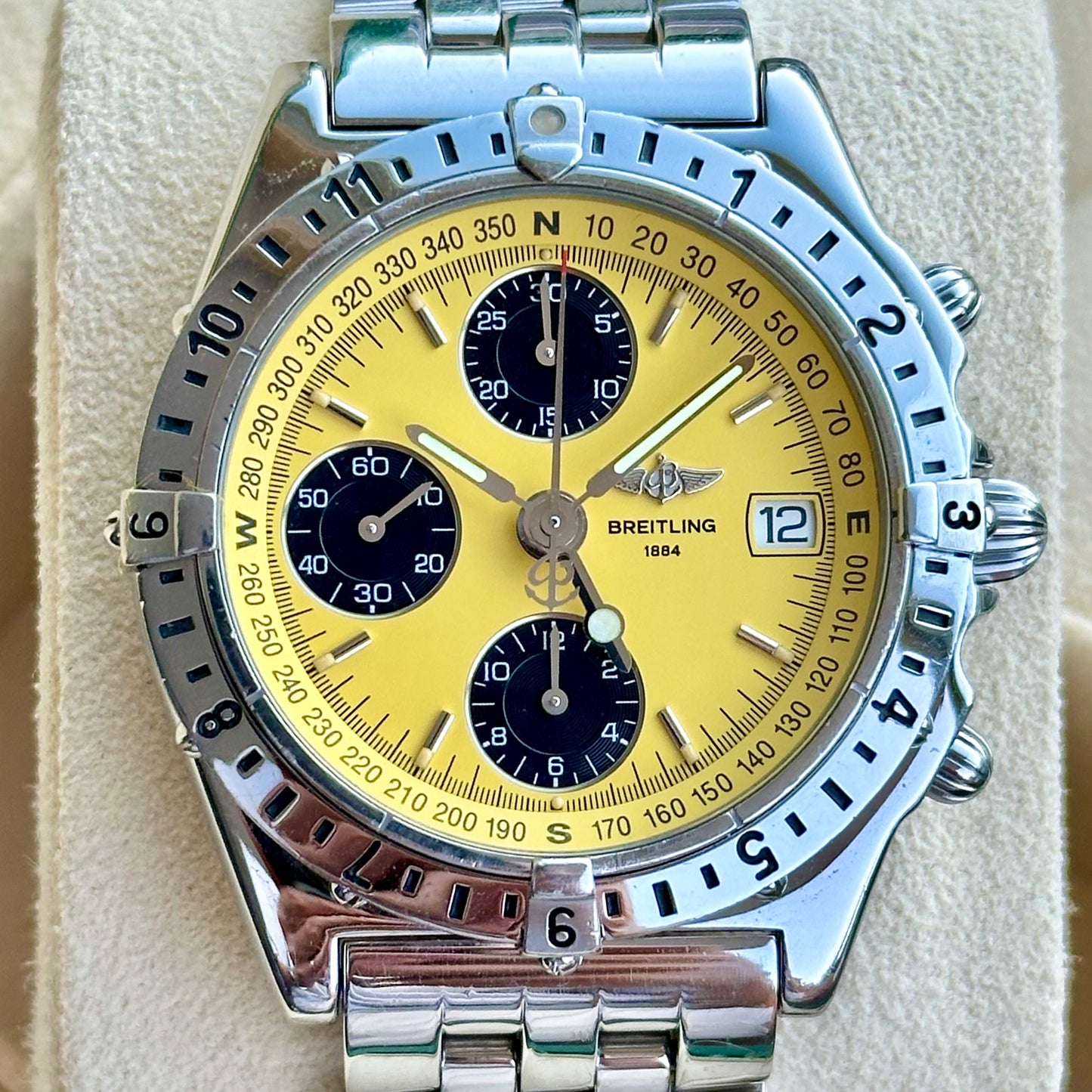 Chronomat Longitude GMT Yellow Dial Ref A20048 2005