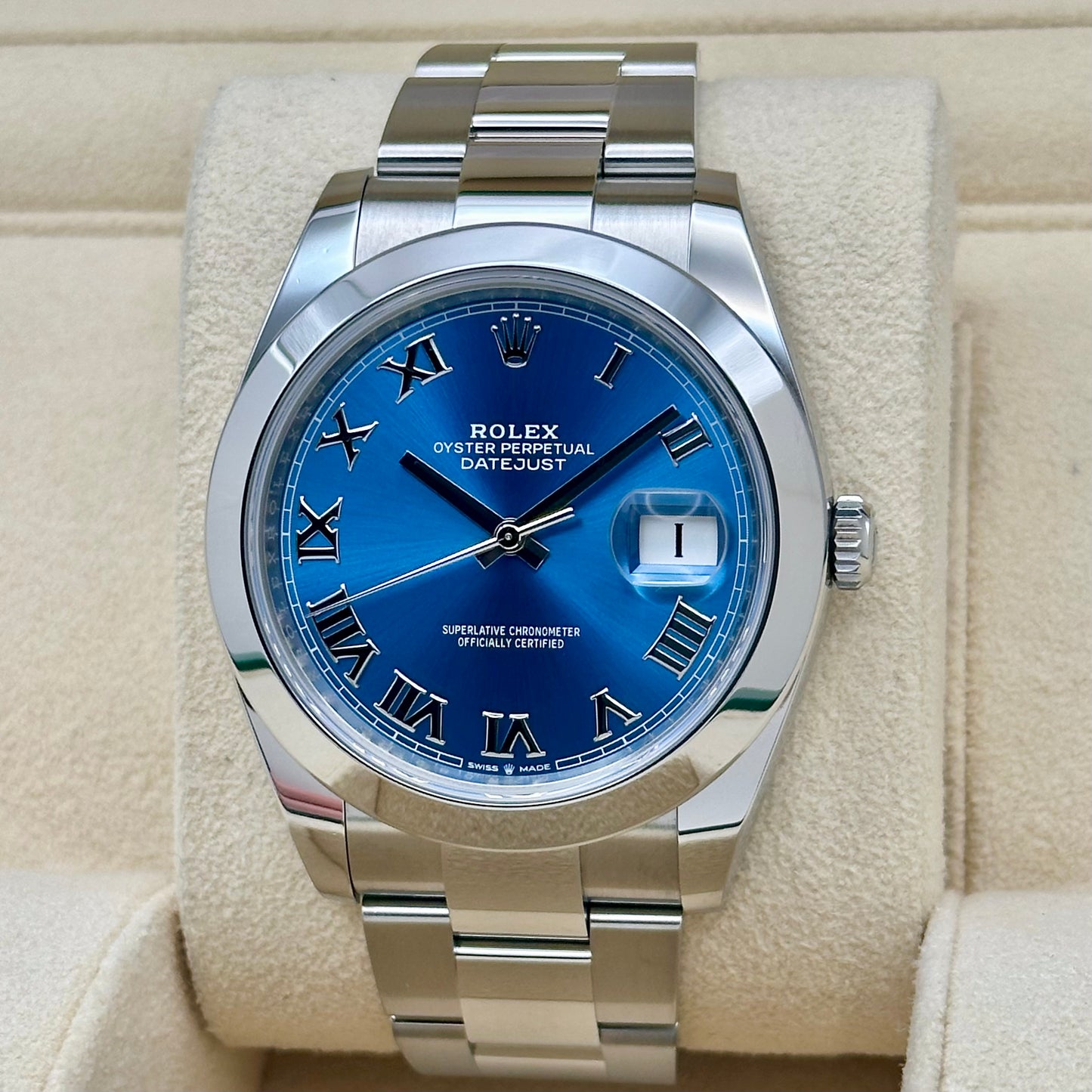 Datejust 41 Azzurro Blue Ref 126300 2023