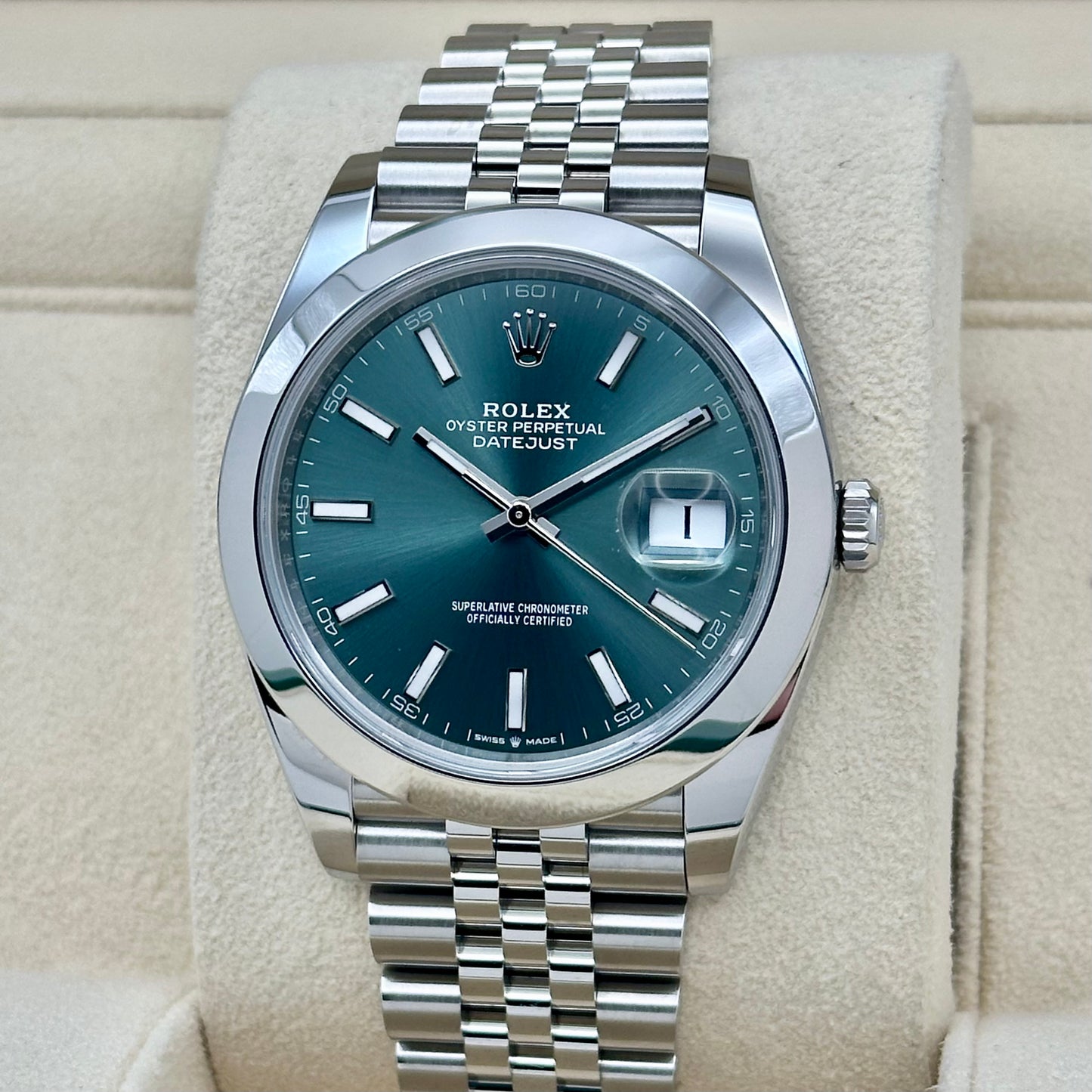 Datejust 41 Mint Green Jubilee Ref 126300 2025