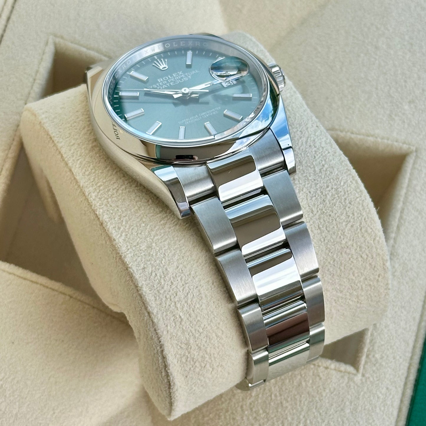 Datejust 36 Mint Green Ref 126200 2024