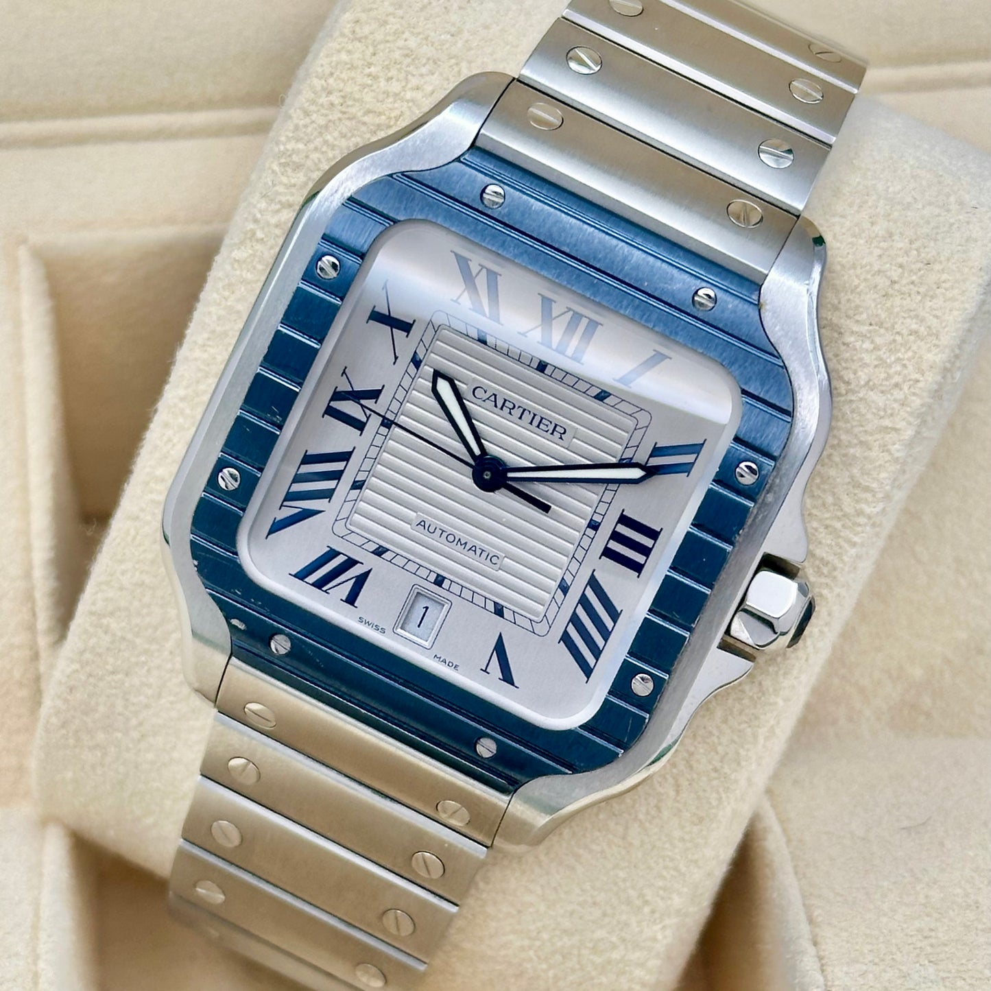 Santos Large PVD Blue Romans Ref WSSA0047 2022