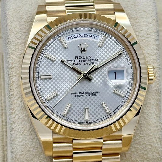 Day-Date 40 Silver Motif Ref 228238 2022