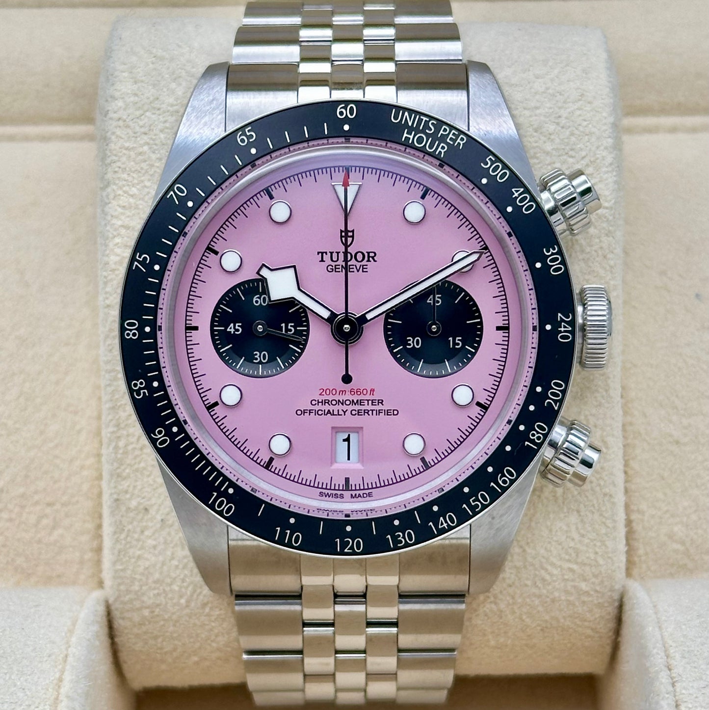 Black Bay 41 Chronograph Pink Flamingo Ref M79360N-0019 2025