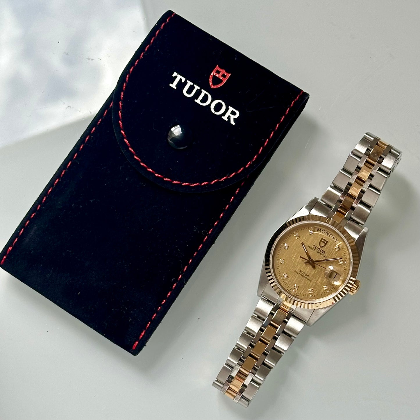 Prince Day-Date 36 Champagne Diamond Dial Ref 76213G 2000