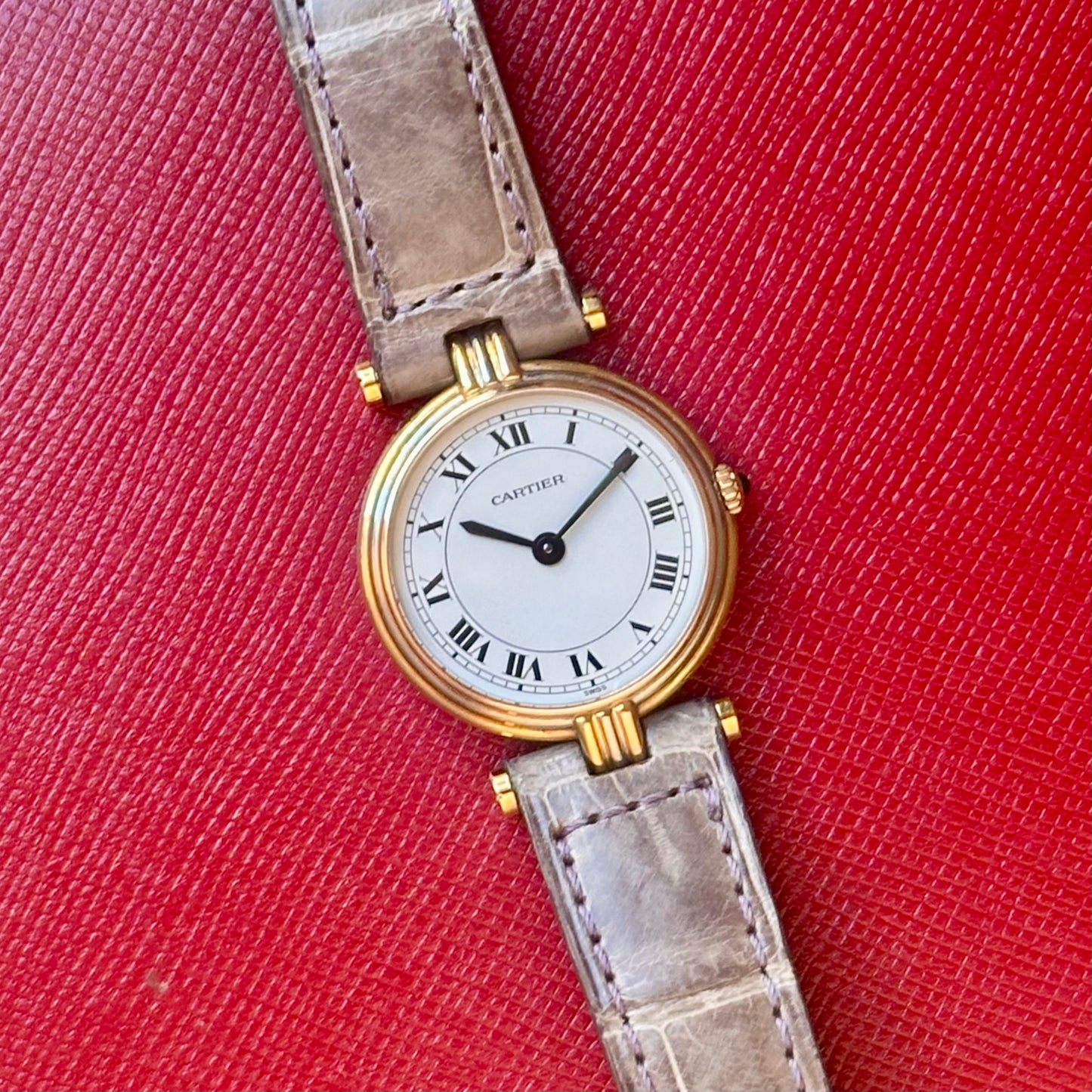 Vendome Trinity 18K Gold White Romans Ref 81004 1990