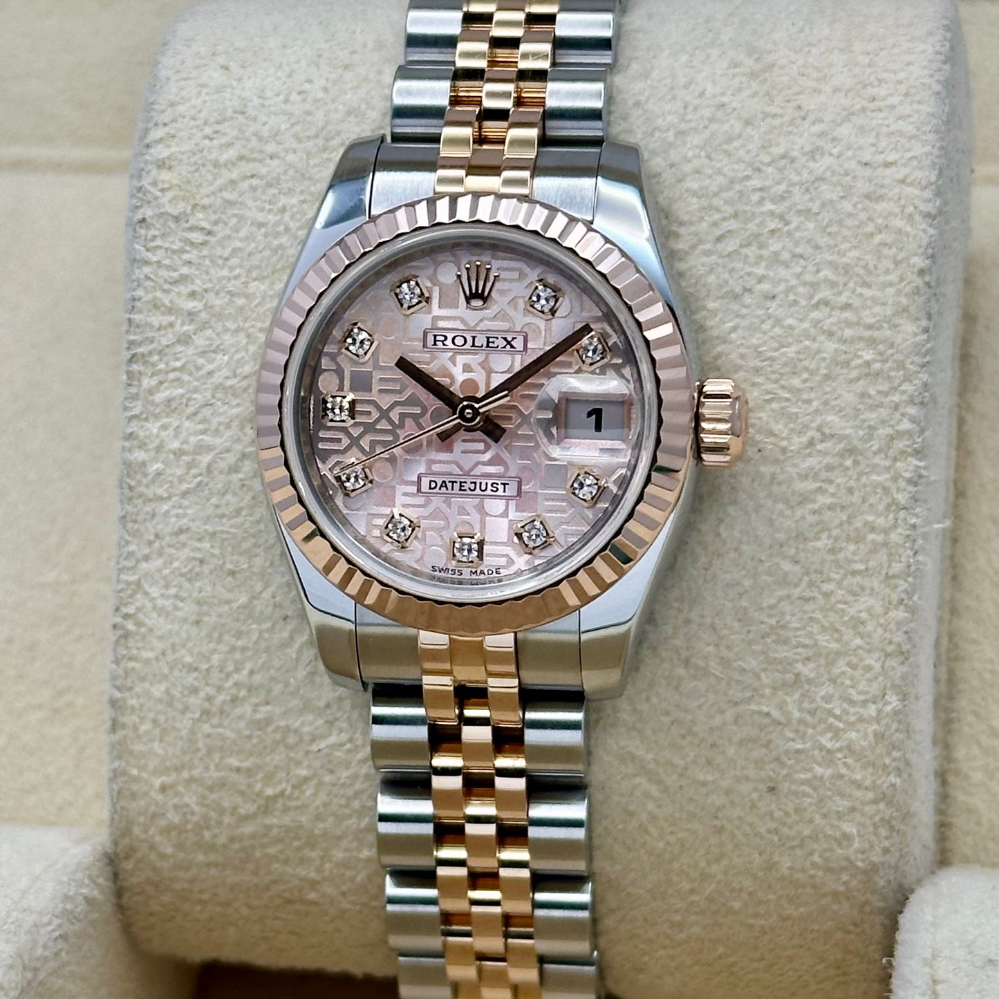 Lady-Datejust 26 Pink Anniversary Diamond Dial 18K Rose Gold Ref 179171 2011