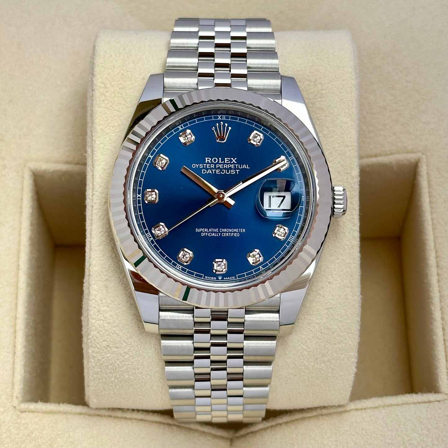 Datejust 41 Blue Diamond Ref 126334 2024