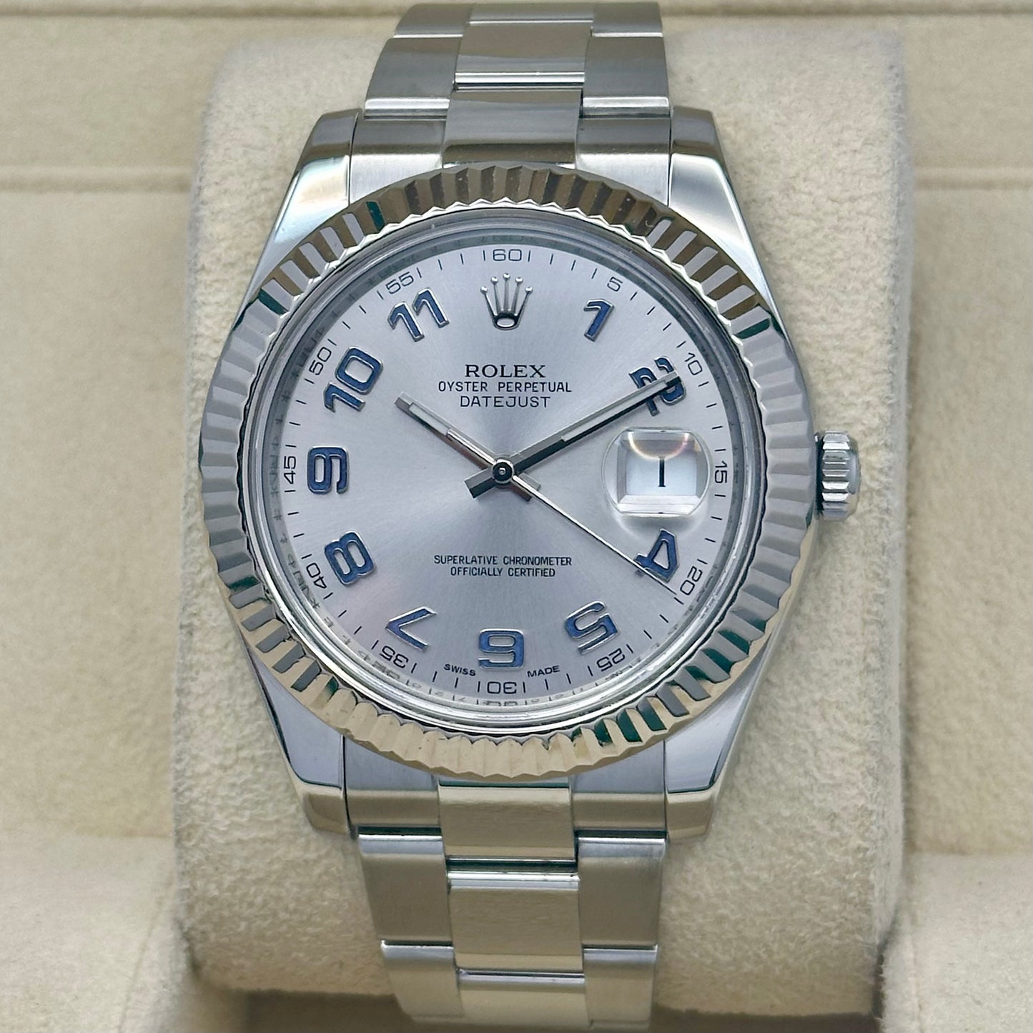 Datejust 41 II Rhodium Arabic Dial Ref 116334 2014