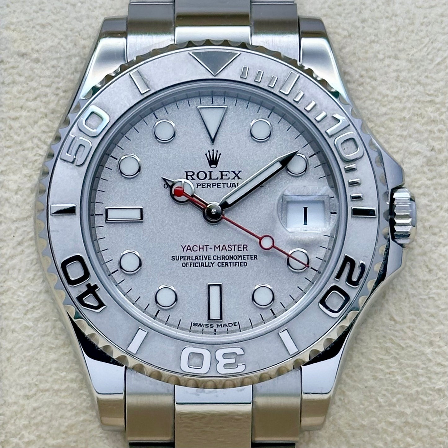 (ON HOLD) Yacht-Master 35 Platinum Dial Ref 168622 2019