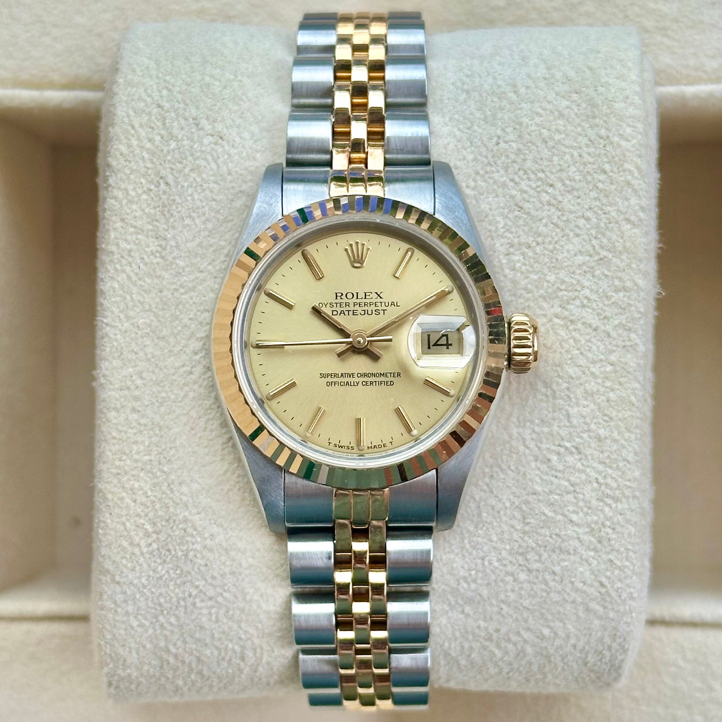 Datejust 26 Champagne Dial Ref 69173 1990