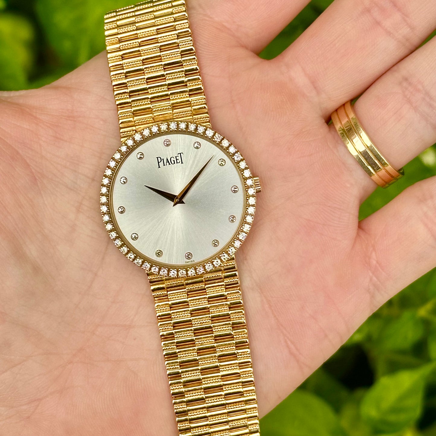 Dancer 18K Rose Gold Diamond Bezel Ref P10491