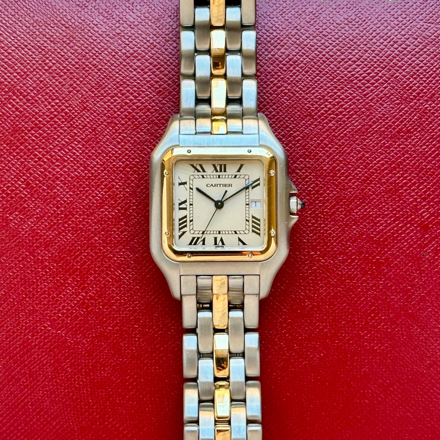 Panthére Single Row Jumbo 18K Yellow Gold Ref 8395 1990