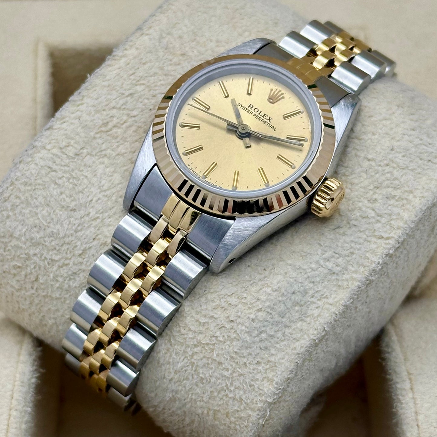 Oyster Perpetual 26 Champagne Dial Ref 67193 1988