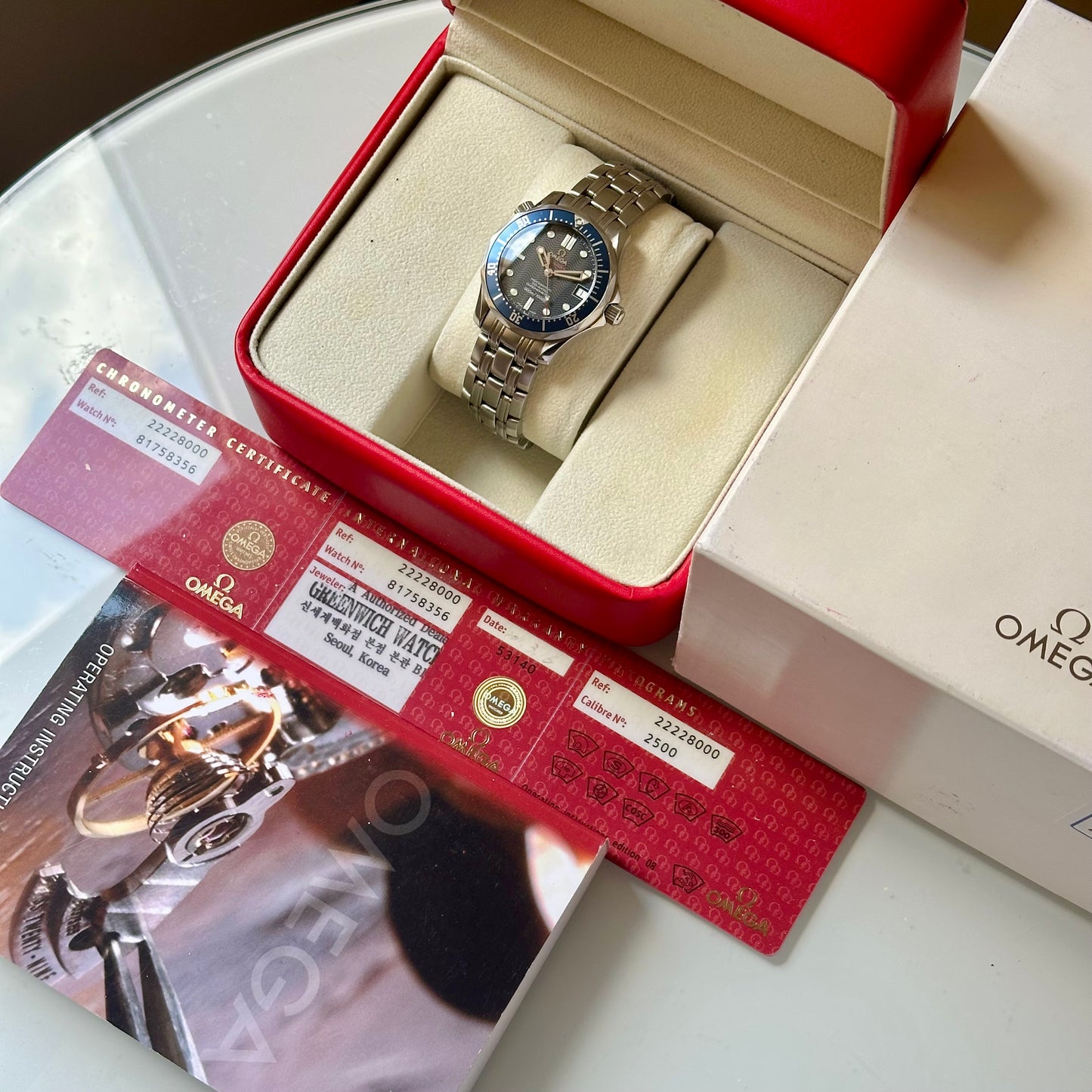 Seamaster 300M Co-Axial Blue Wave 36MM Ref 2222.80.00 2011