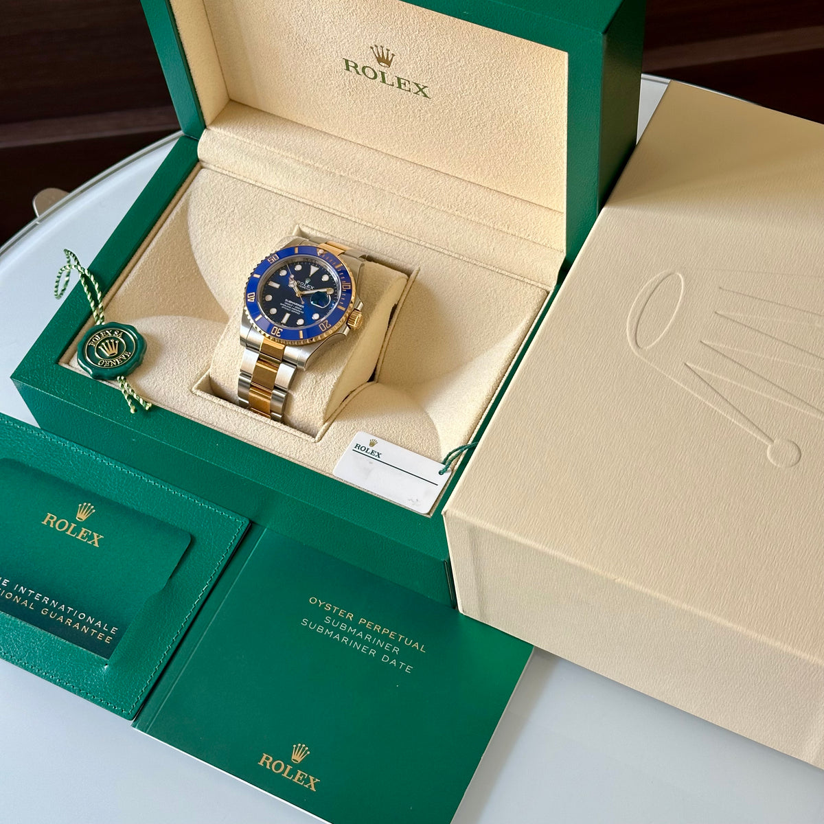 Submariner Date Bluesy 18K Yellow Gold Ref 126613LB 2022