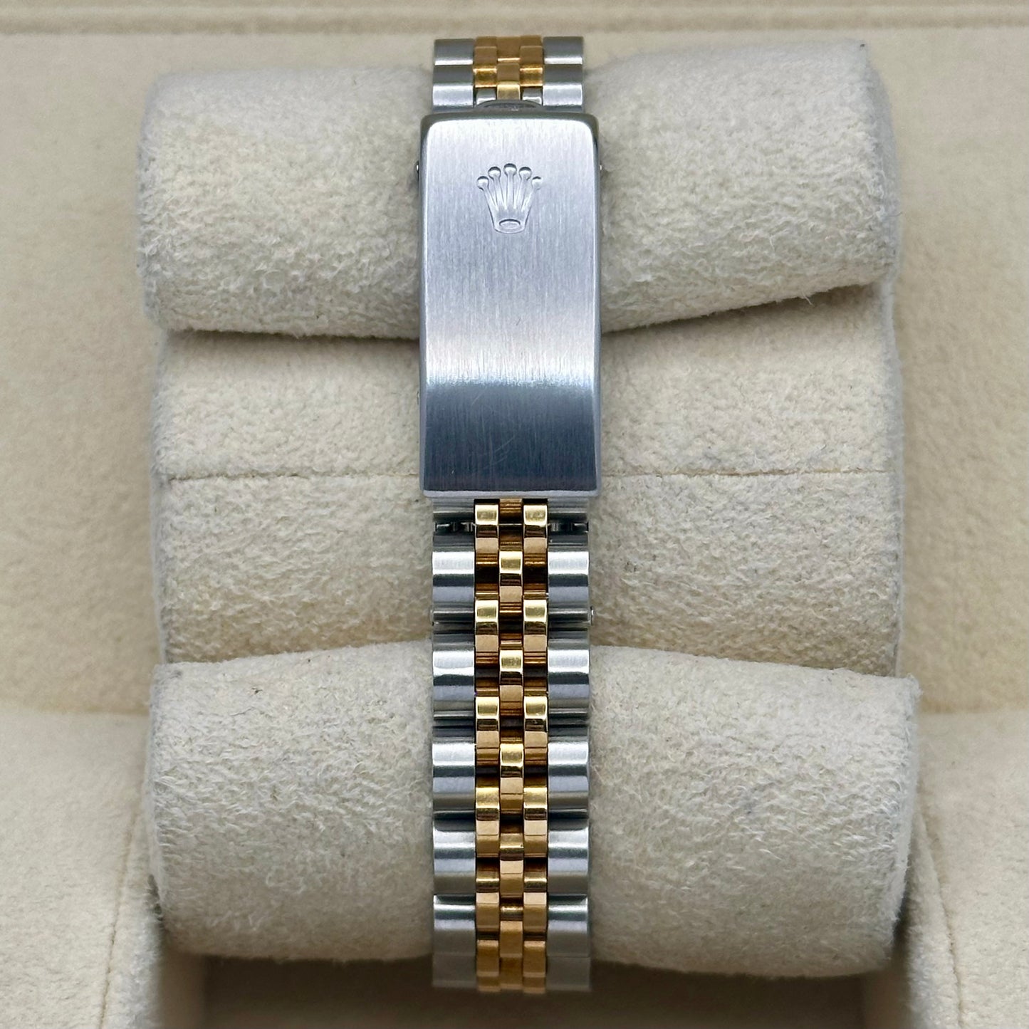 Lady-Datejust 26 White Big Diamond Dial 18K Yellow Gold Ref 69173G 1996