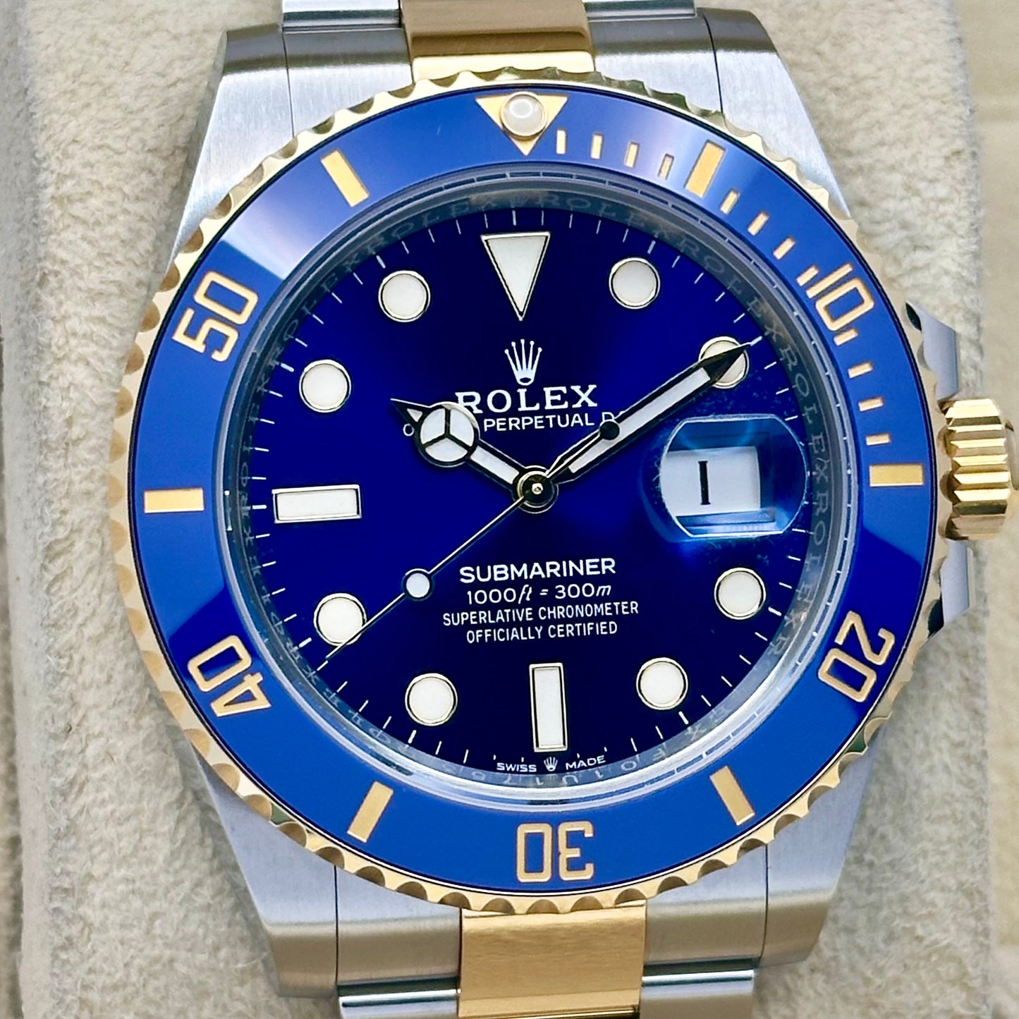 Submariner Date Bluesy 18K Yellow Gold Ref 126613LB 2022