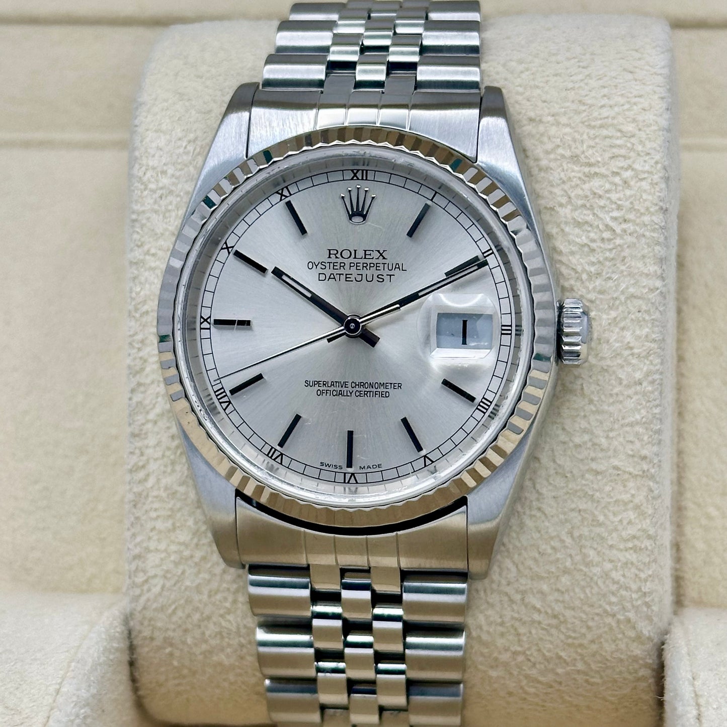 (ON HOLD) Datejust 36 Silver Sunburst Dial Ref 16234 2000