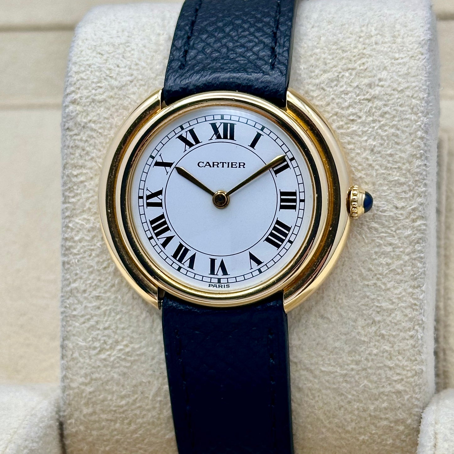 Vendome LM 18K Yellow Gold White Romans Ref 78090 1980