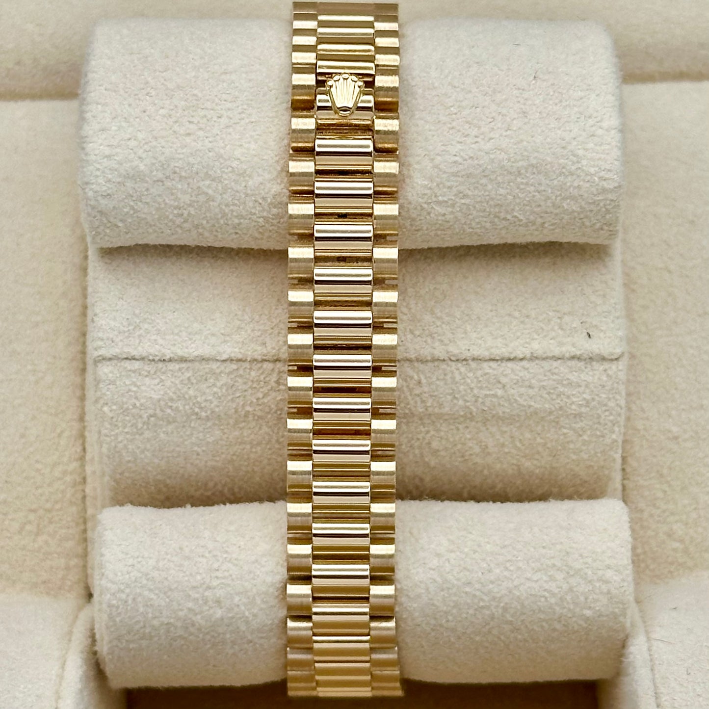 Lady-Datejust 26 Champagne String Diamond 18K Yellow Gold President Ref 69178