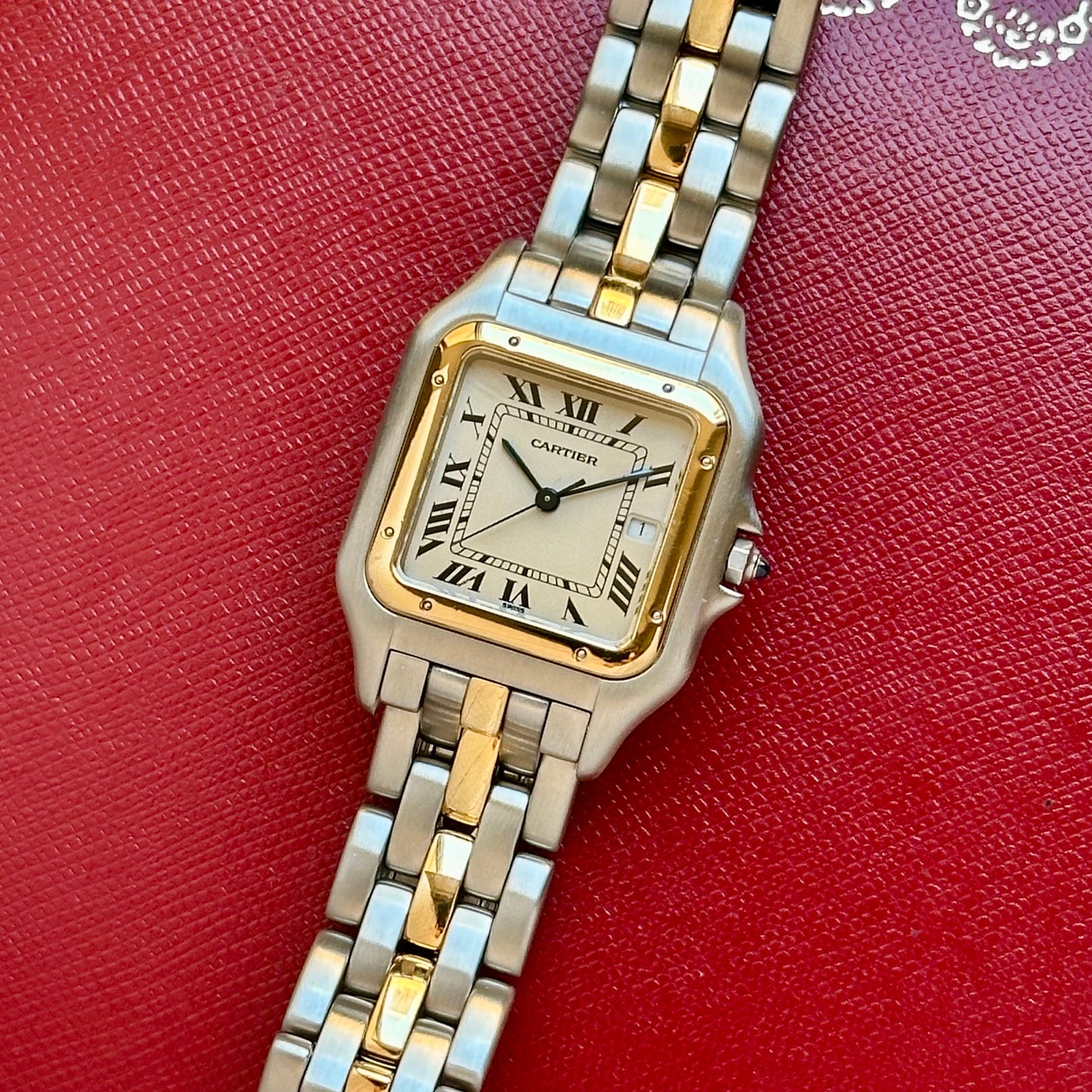 Panthére Single Row Jumbo 18K Yellow Gold Ref 8395 1990