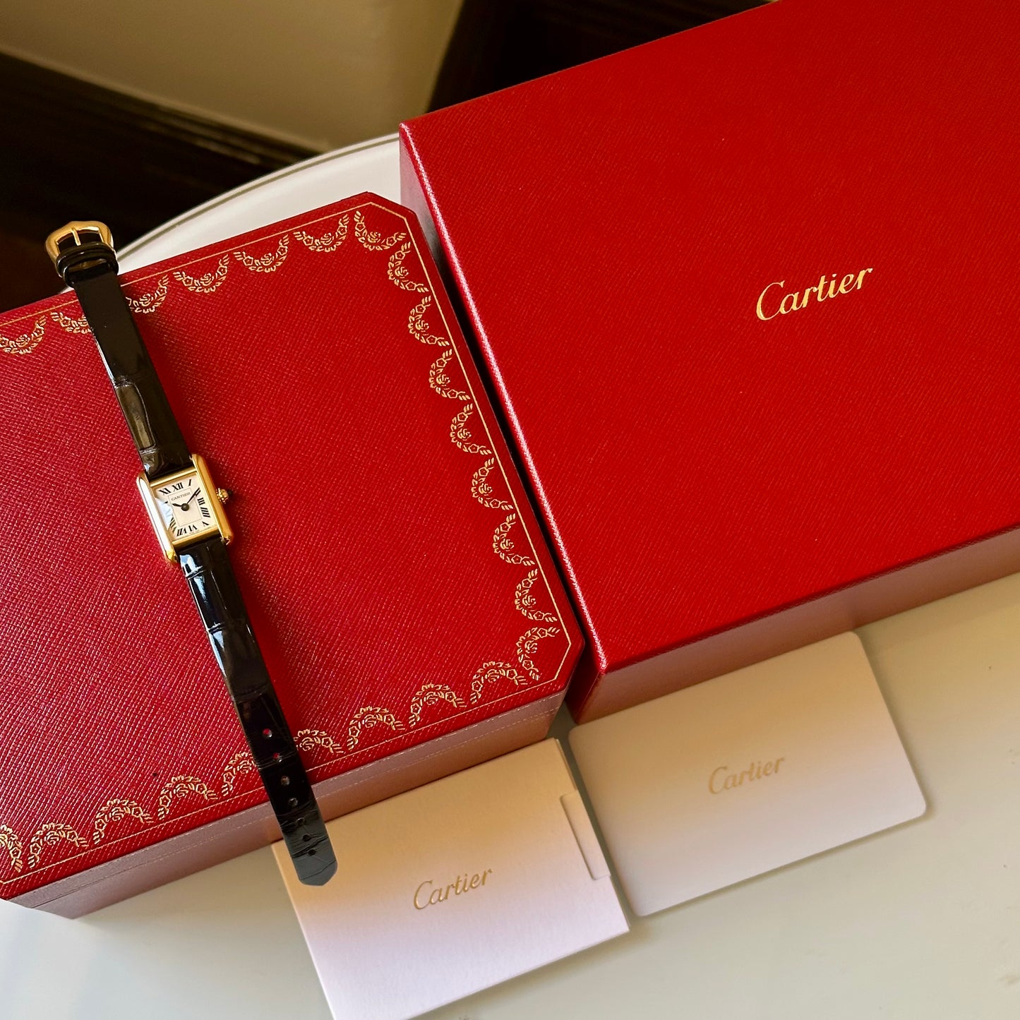 Tank Louis Mini 18K Yellow Gold White Romans Ref WGTA0352 2025