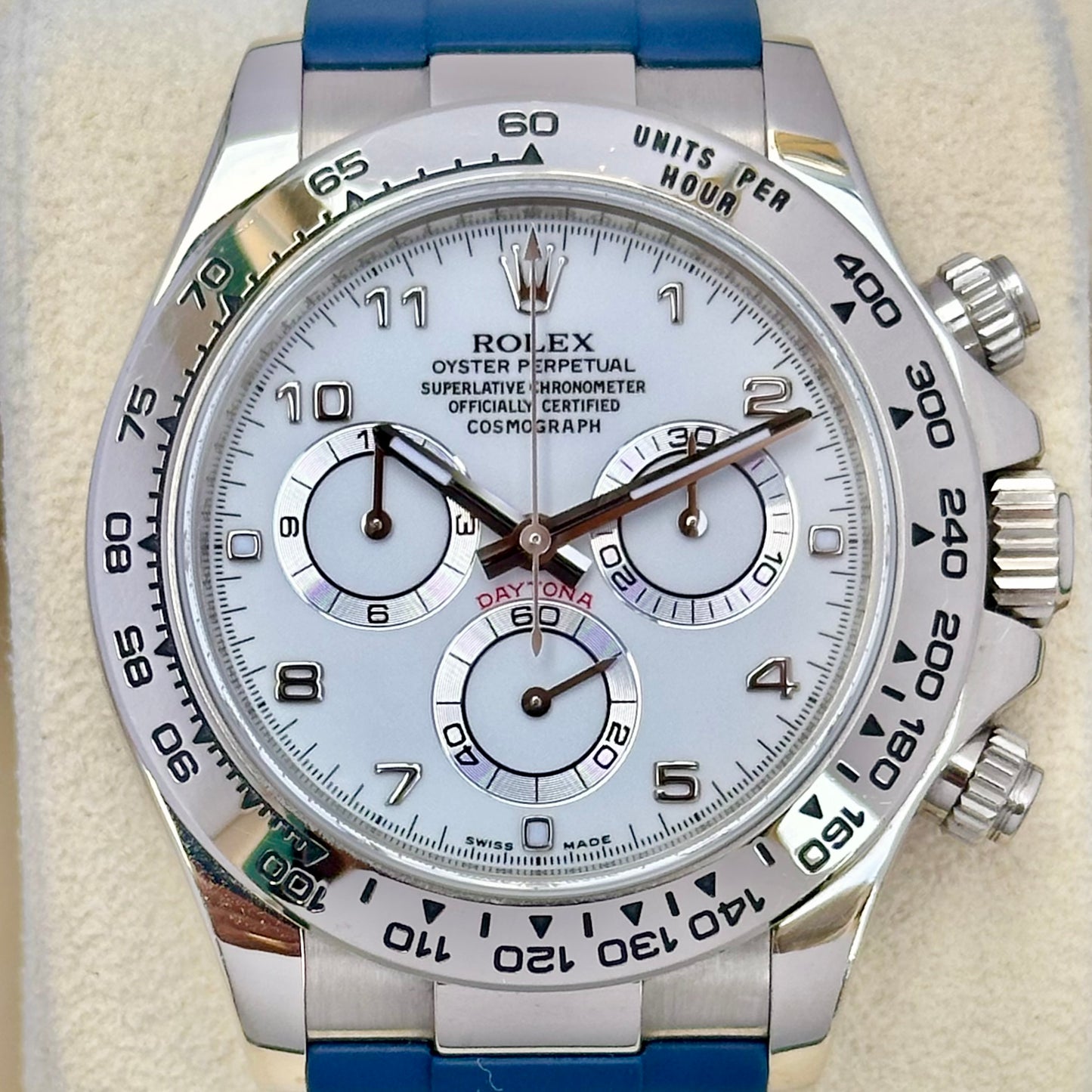 Cosmograph Daytona 18K White Gold Ref 116519 2019 RSC