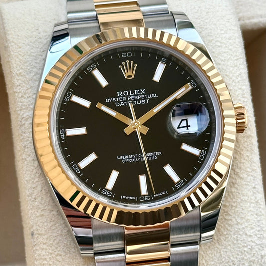 Datejust 41 Black Two Tone Ref 126333 2019