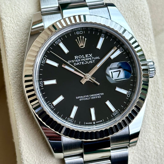 Datejust 41 Black Dial Ref 126334 2021