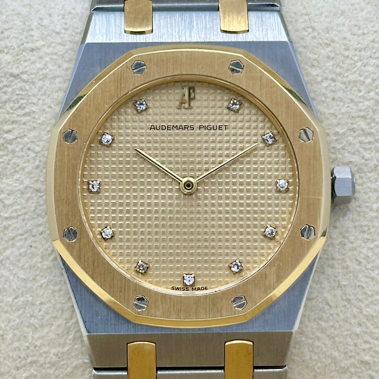 Royal Oak Champagne Diamond 18K Yellow Gold Two Tone Ref 56303SA 1990