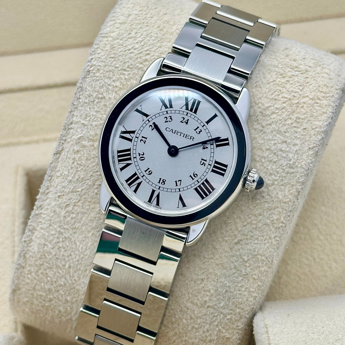 Ronde Solo De Cartier White Romans Ref W6701004 2021