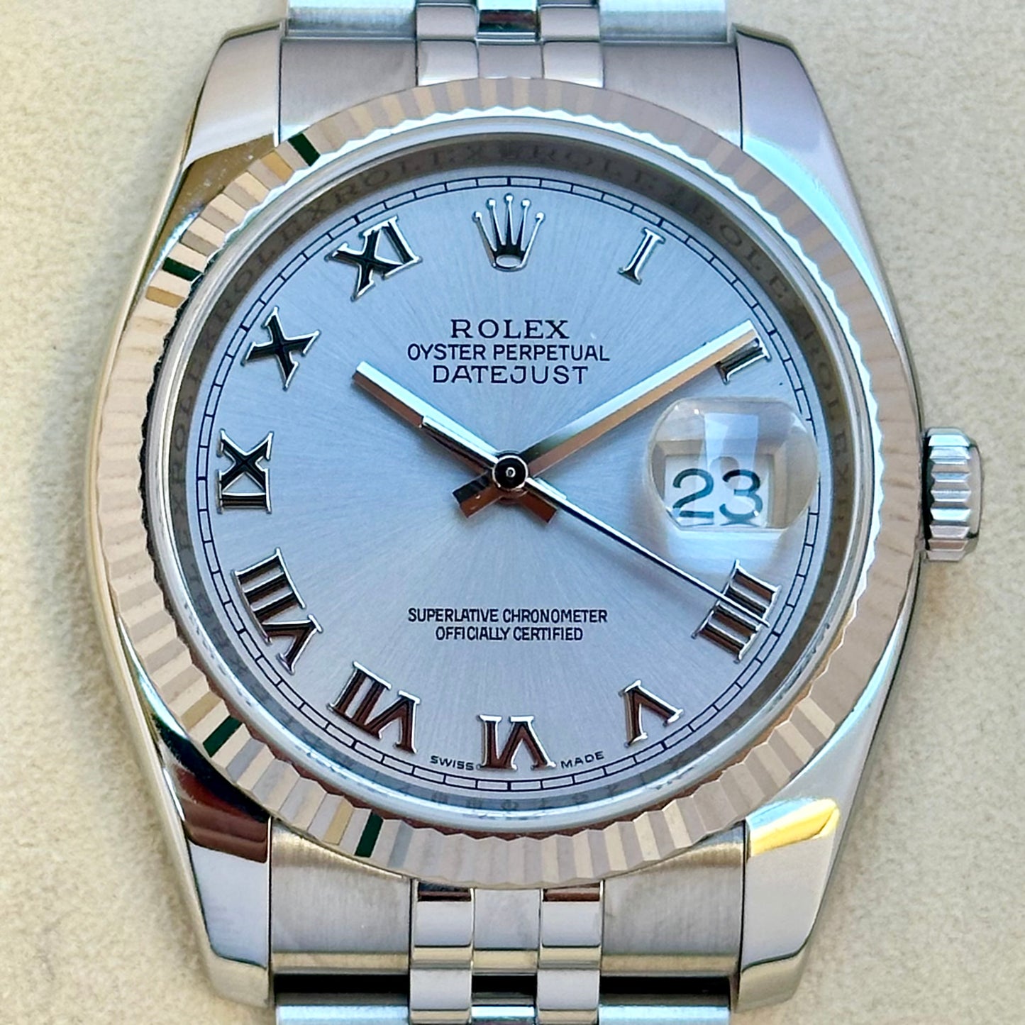 Datejust 36 Silver Romans Ref 116234 2007