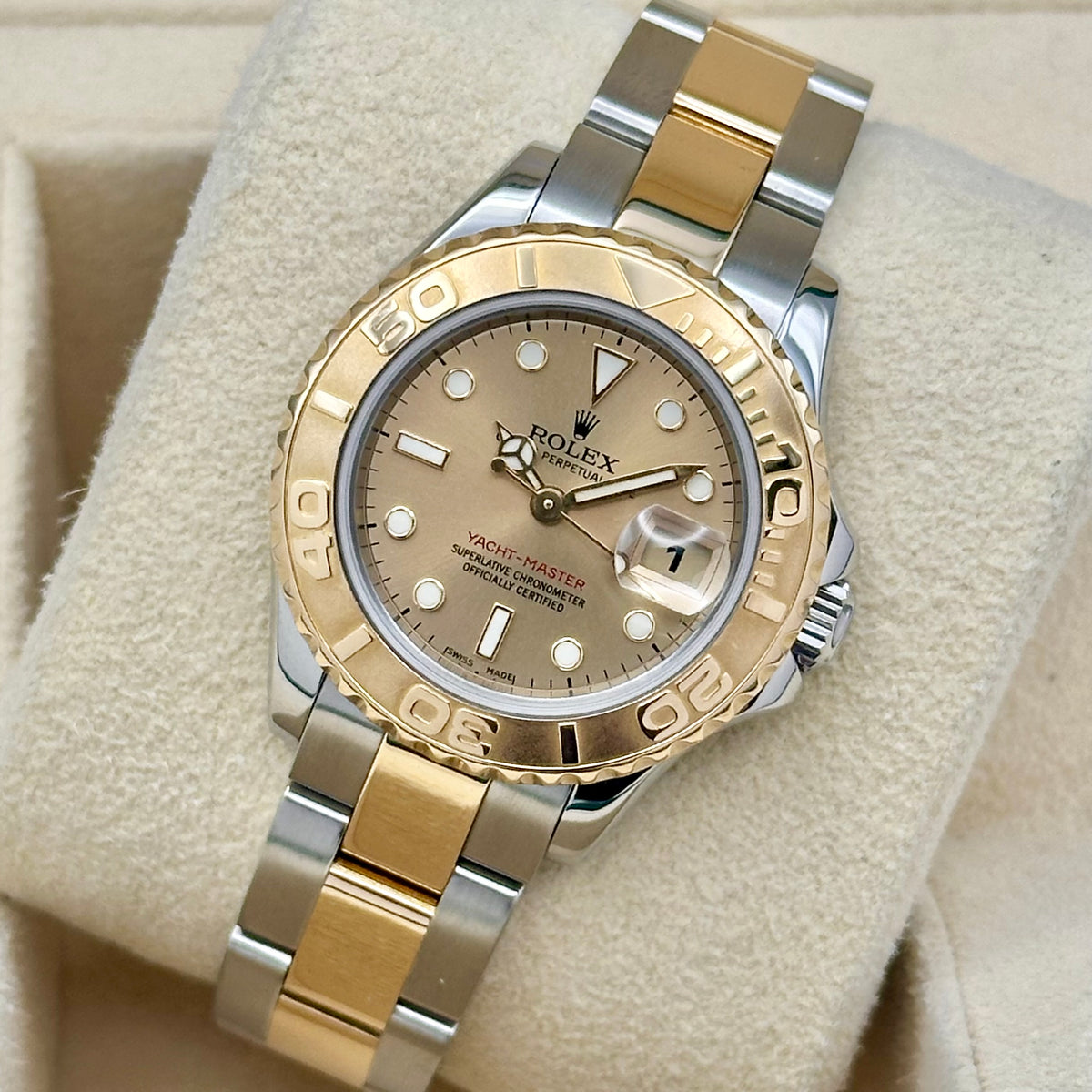 Lady Yacht-Master 29 Champagne 18K Yellow Gold Ref 169623 2006