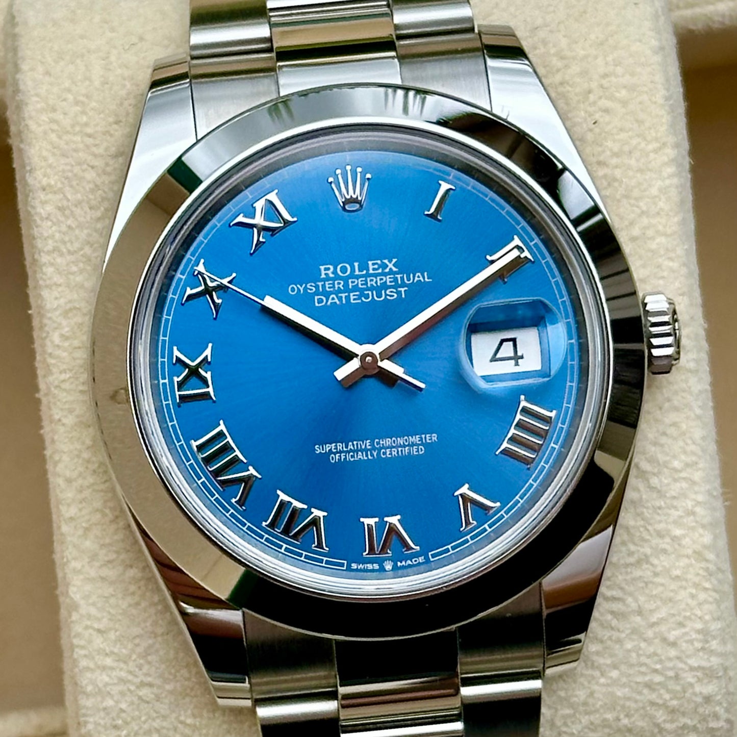 Datejust 41 Azzurro Blue Ref 126300 2021