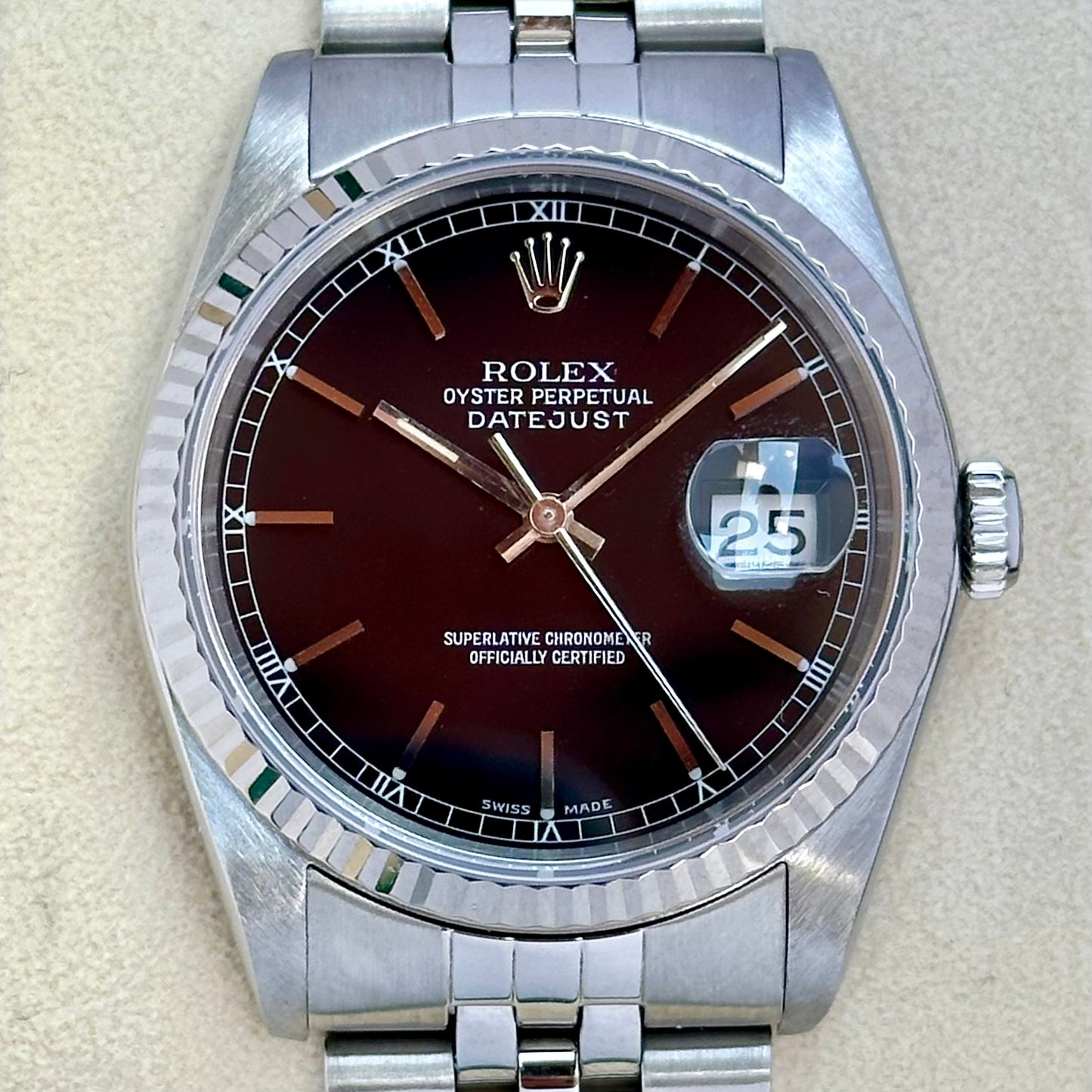 Rolex Datejust 36 Black Ref 16234 1990