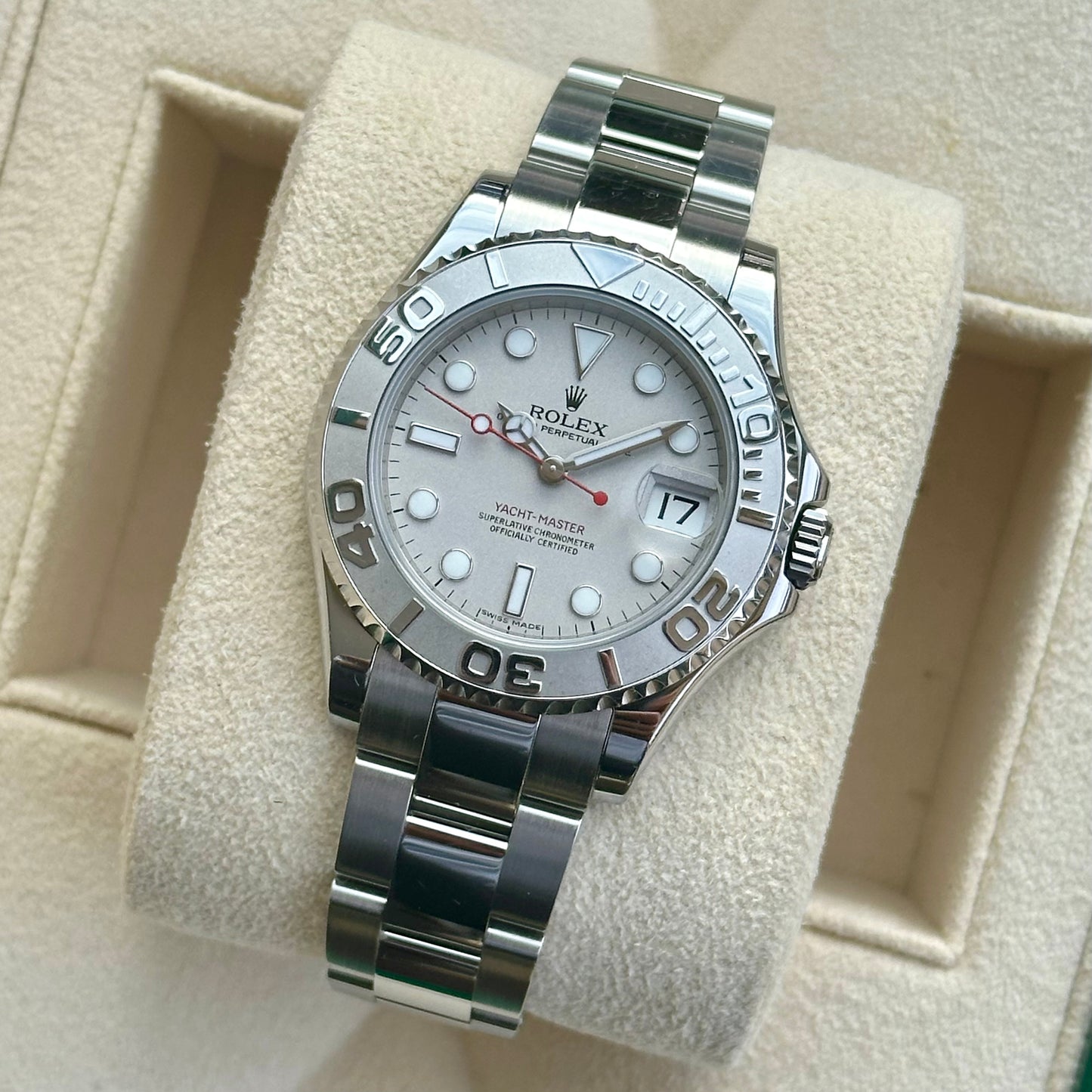 Yacht-Master 35 Platinum Dial Ref 168622 2011