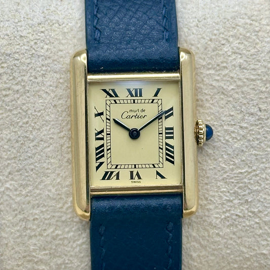 Tank Must Small Ivory Romans Manual Winding 1980