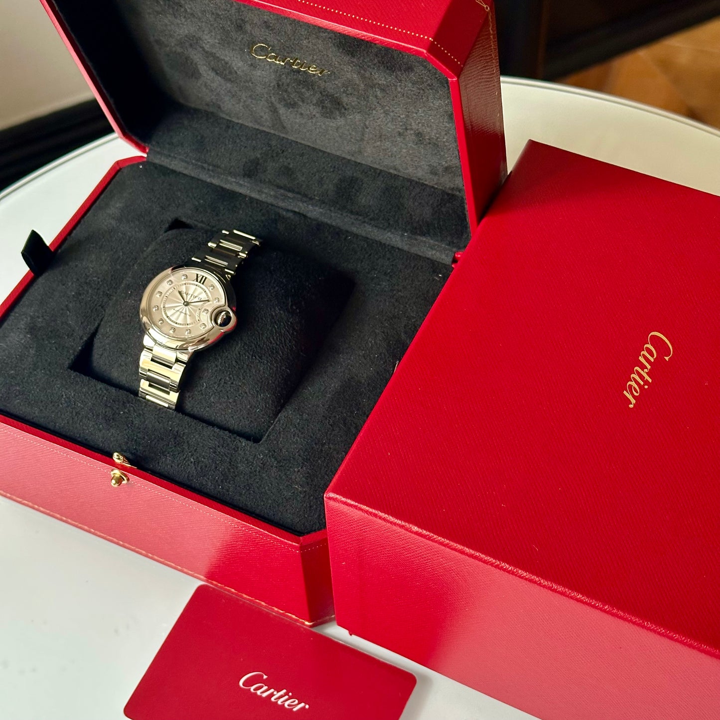 Ballon Bleu De Cartier Silver Guilloché Diamond Dial Ref W4BB0021 2022