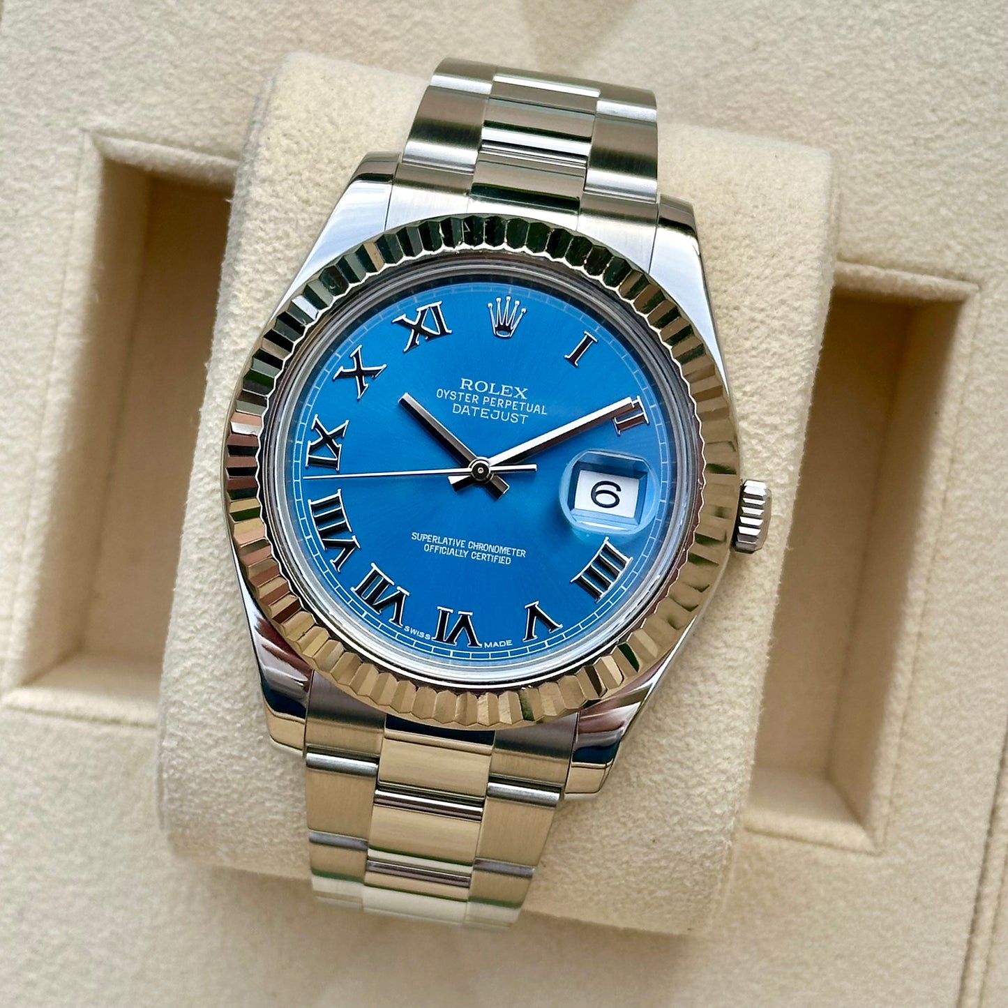 Datejust 41 II Azzurro Blue Ref 116334 2017