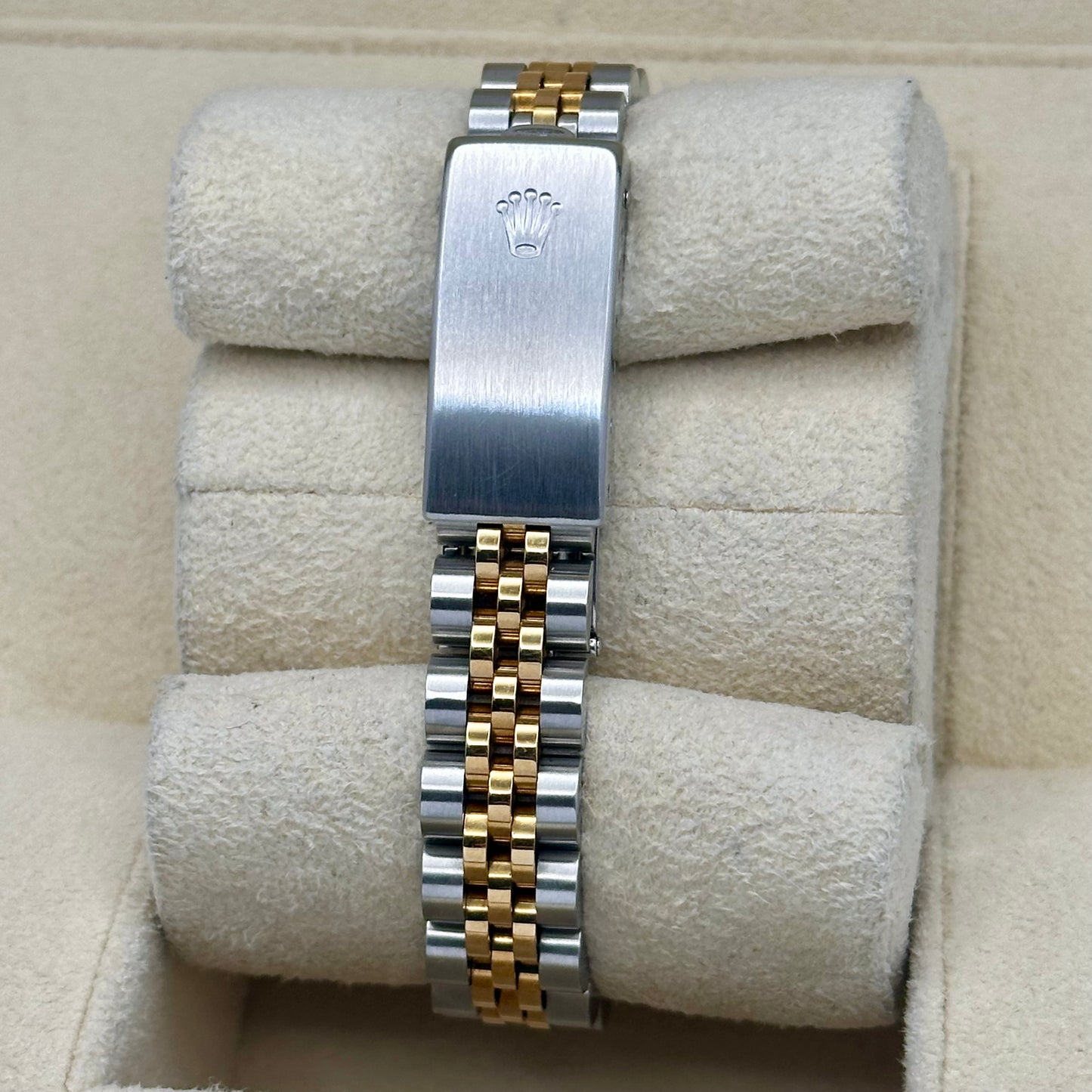 Lady-Datejust 26 White Big Diamond Dial 18K Yellow Gold Ref 69173G 1996