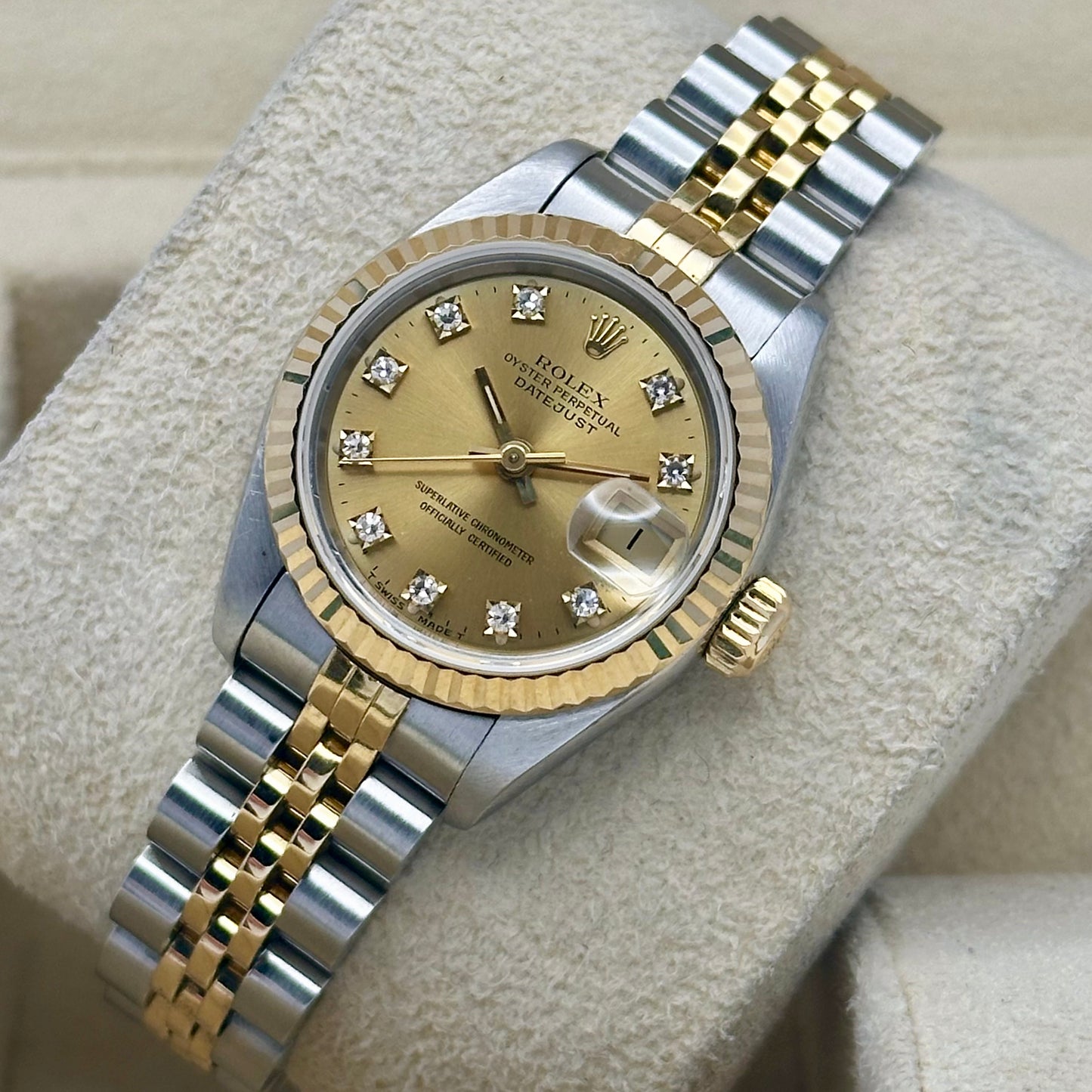 Lady-Datejust 26 Champagne Diamond Ref 69173G
