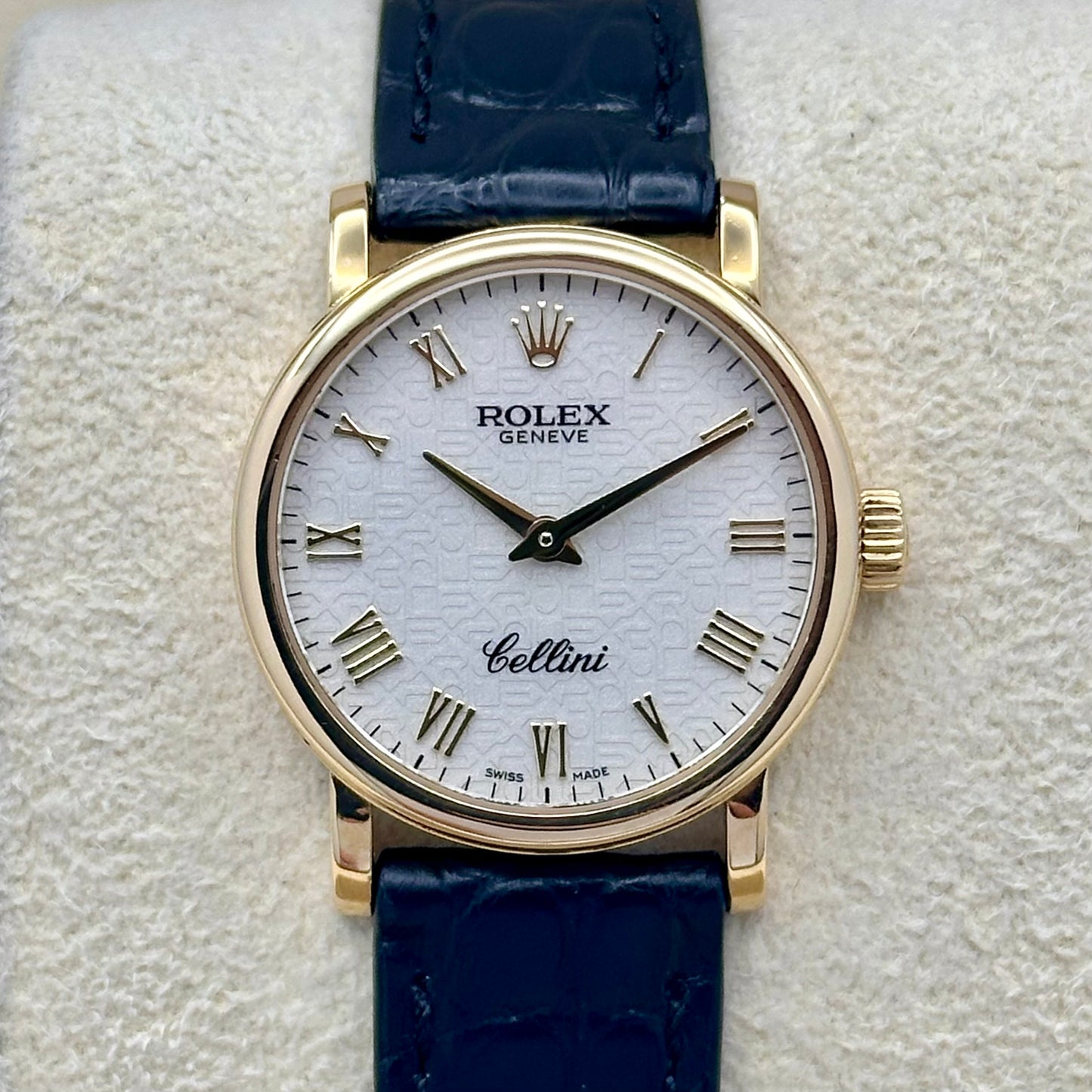 Cellini 18K Yellow Gold White Romans Ref 6110/8 2013
