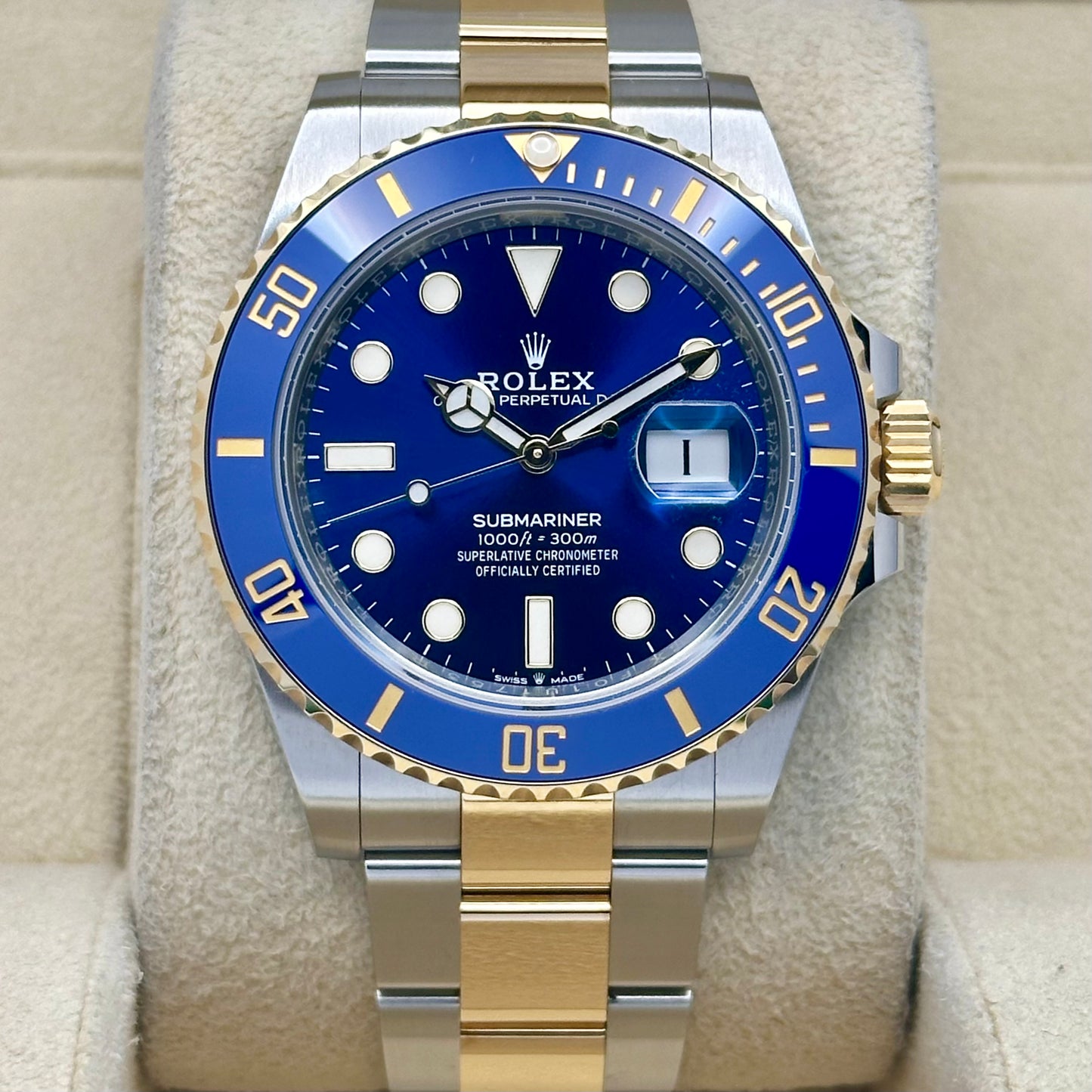 Submariner Date Bluesy 18K Yellow Gold Ref 126613LB 2022