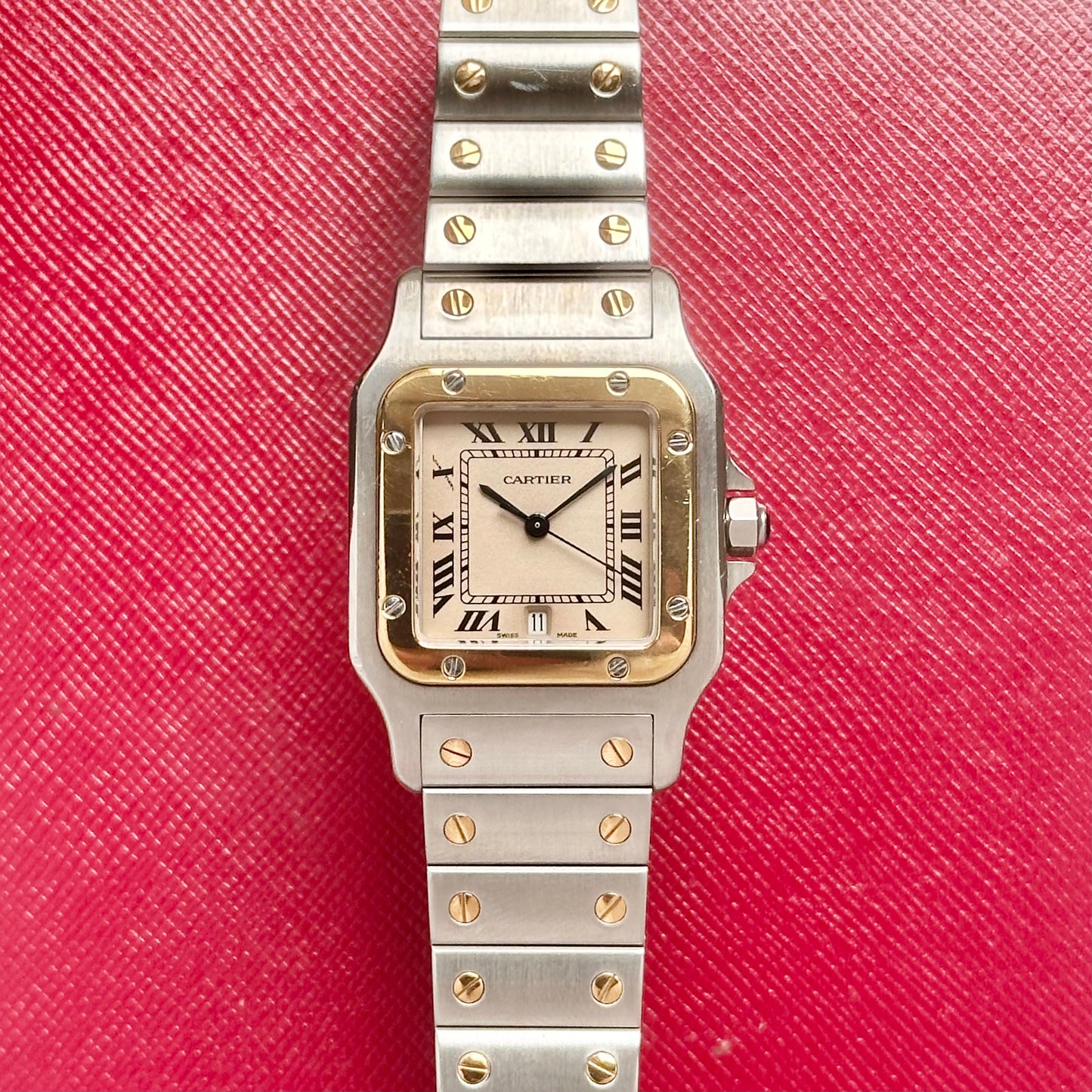 Santos Galbee Large 18K Yellow Gold Two Tone Ref W20011C4 1991