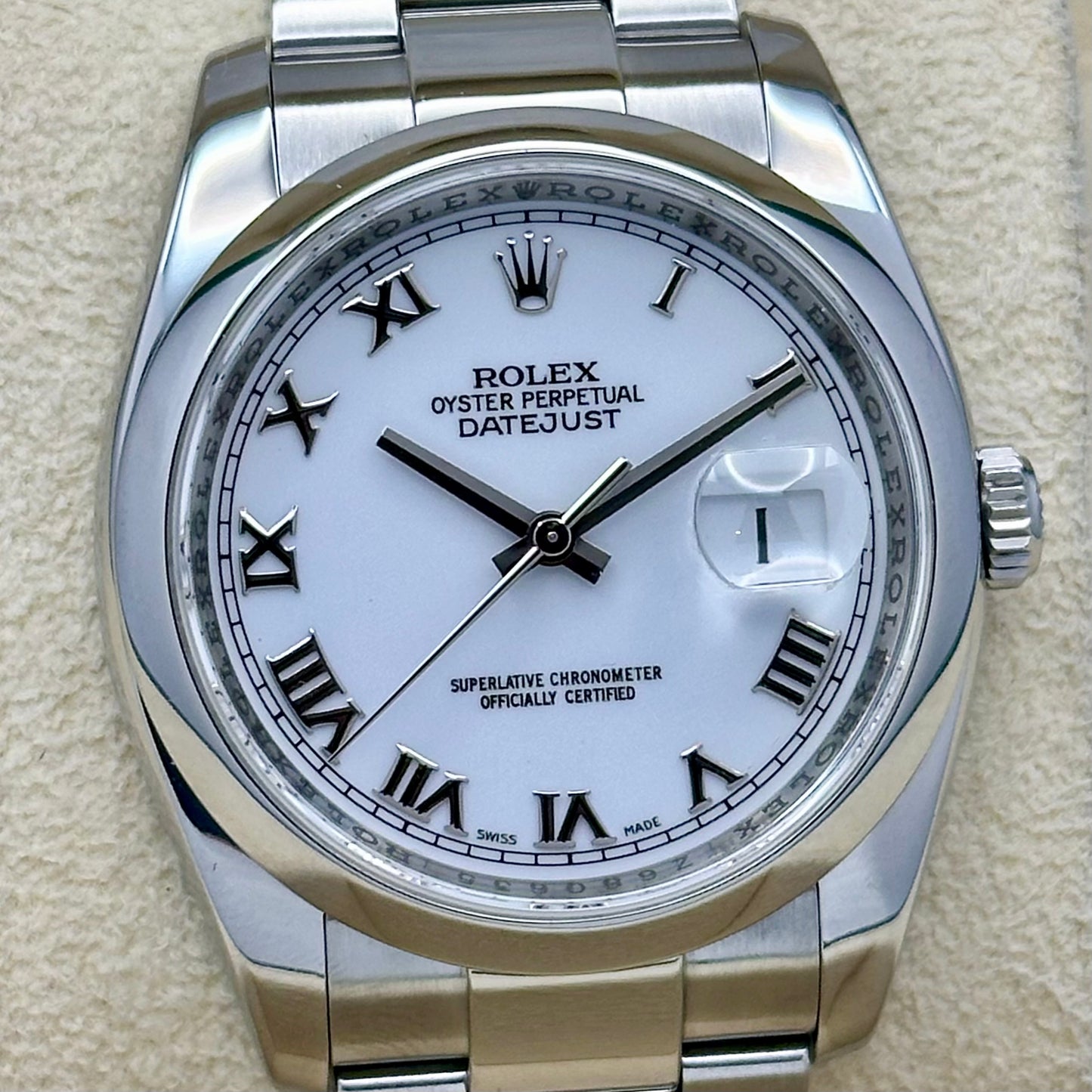 Datejust 36 White Romans Ref 116200 2007