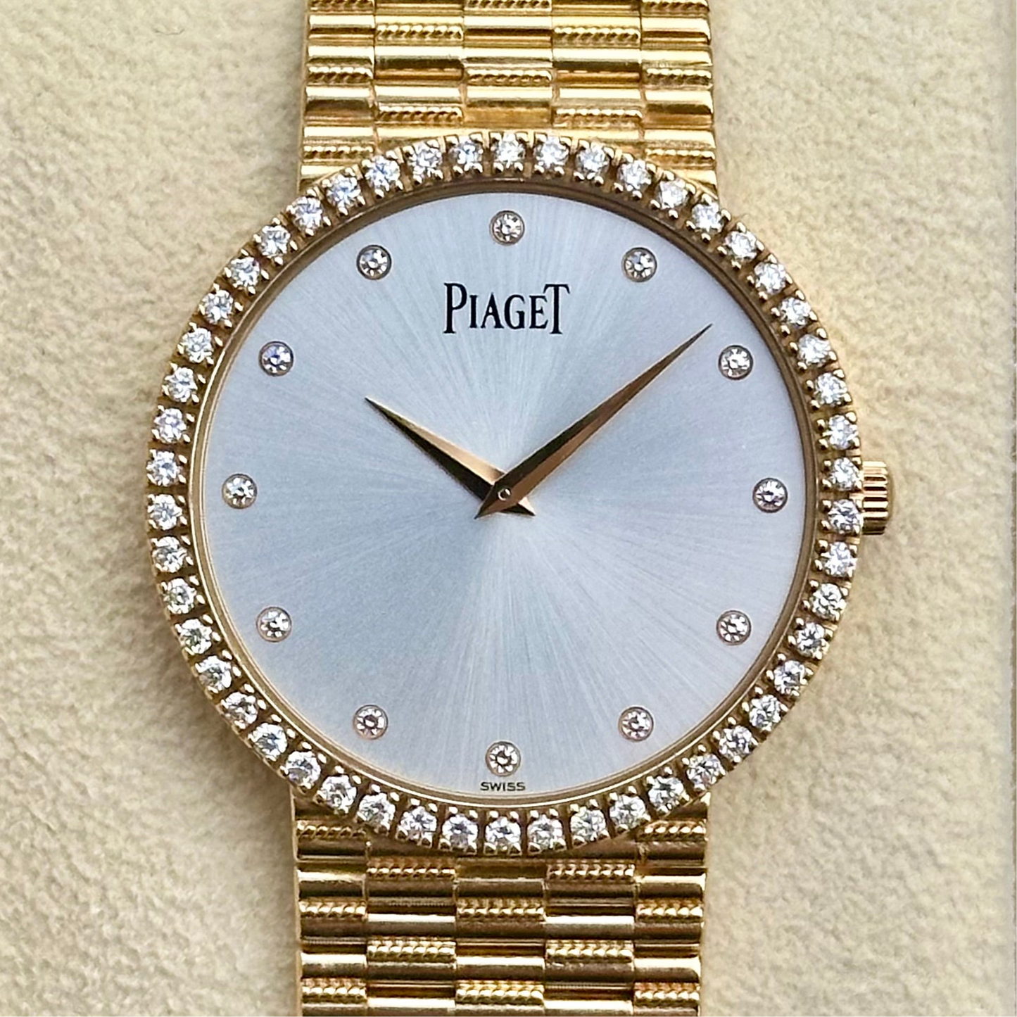 Dancer 18K Rose Gold Diamond Bezel Ref P10491