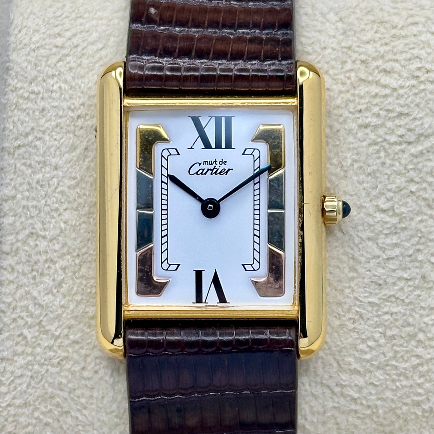 Tank Must Vermeil Large Trinity Dial Ref 6 81006 1990