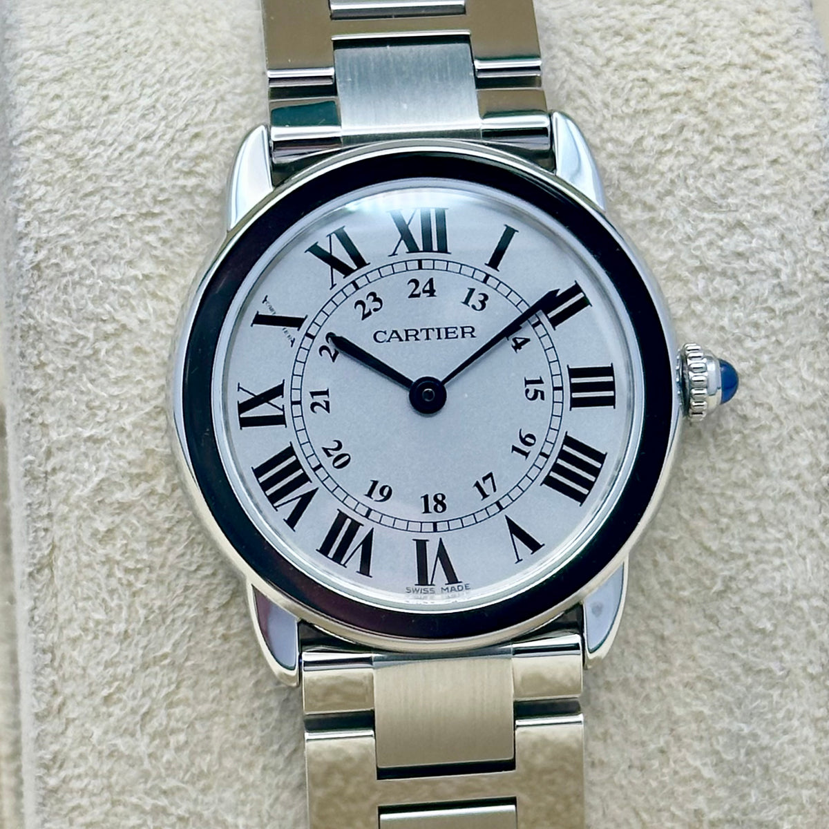 Ronde Solo De Cartier White Romans Ref W6701004 2021
