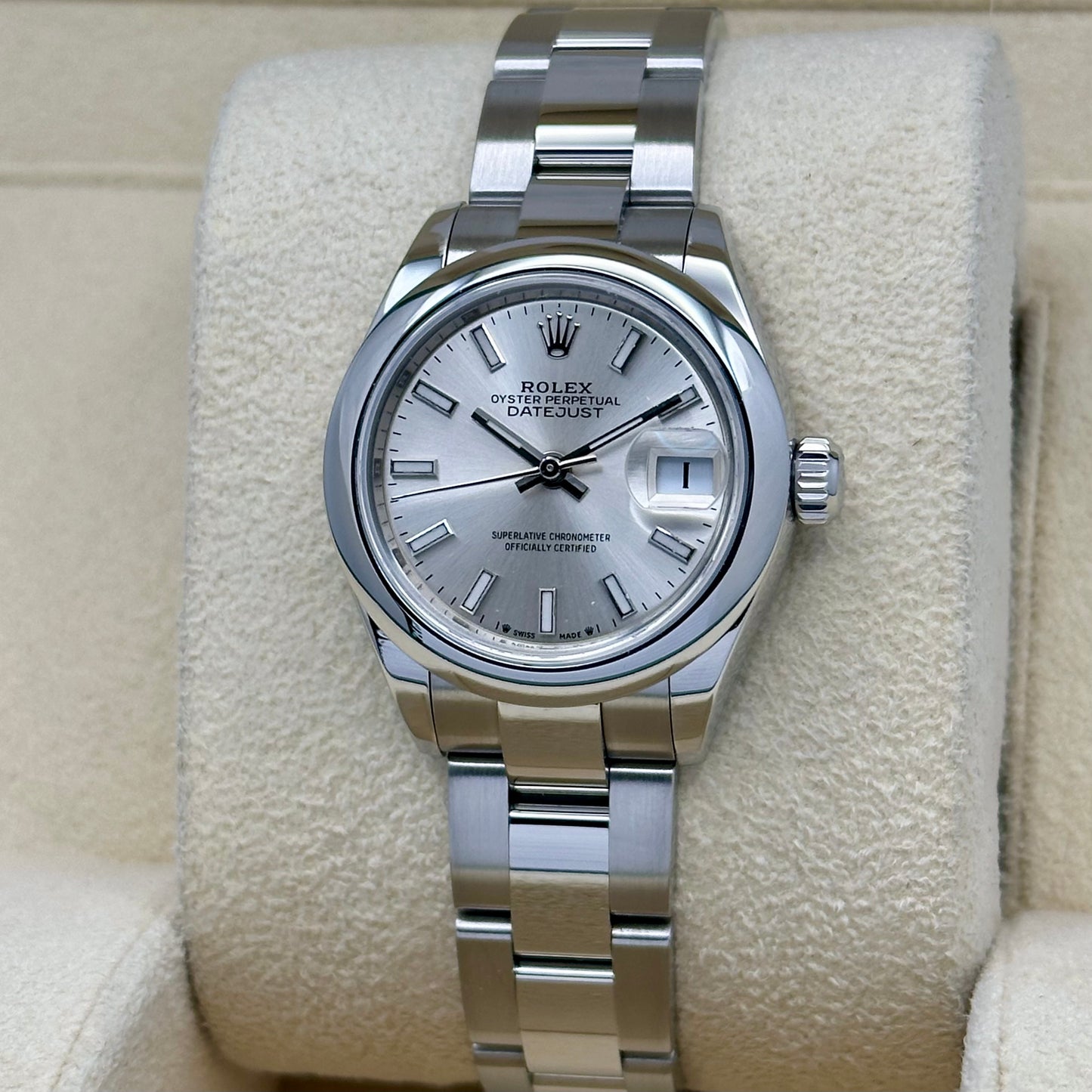 Lady-Datejust 28 Silver Sunburst Dial Ref 279160 2021